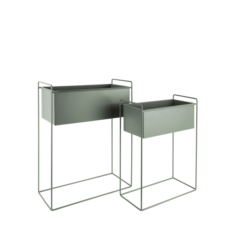 2 cache-pots rectangulaire en métal - Essence, PRESENT TIME
