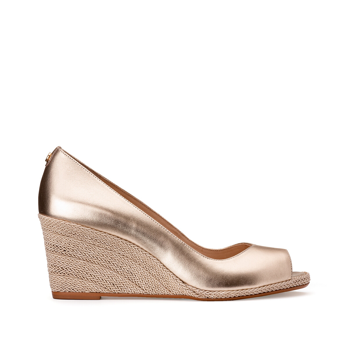 Rose gold wedges closed toe