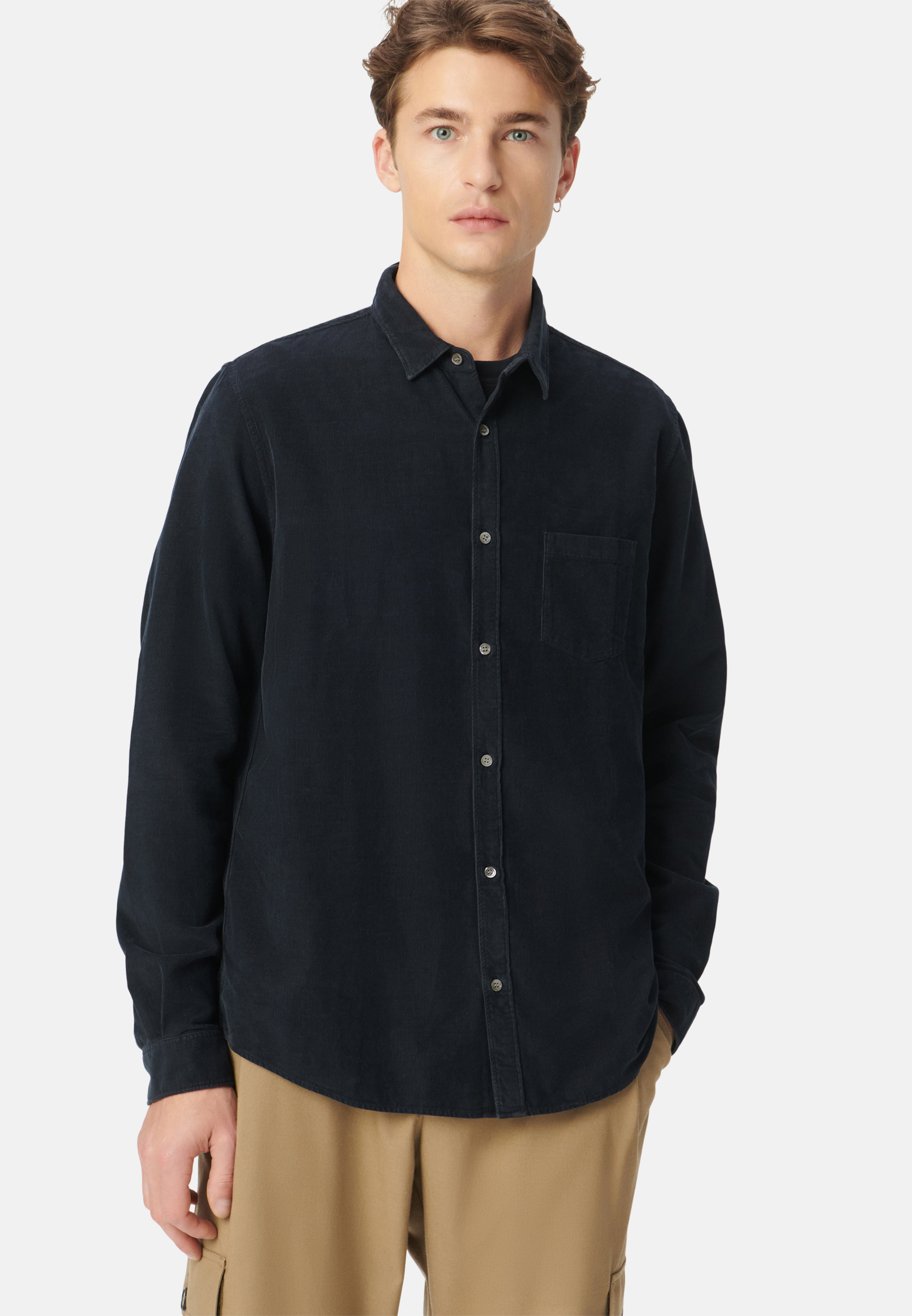 Chemise coton bio velours milleraies, IKKS