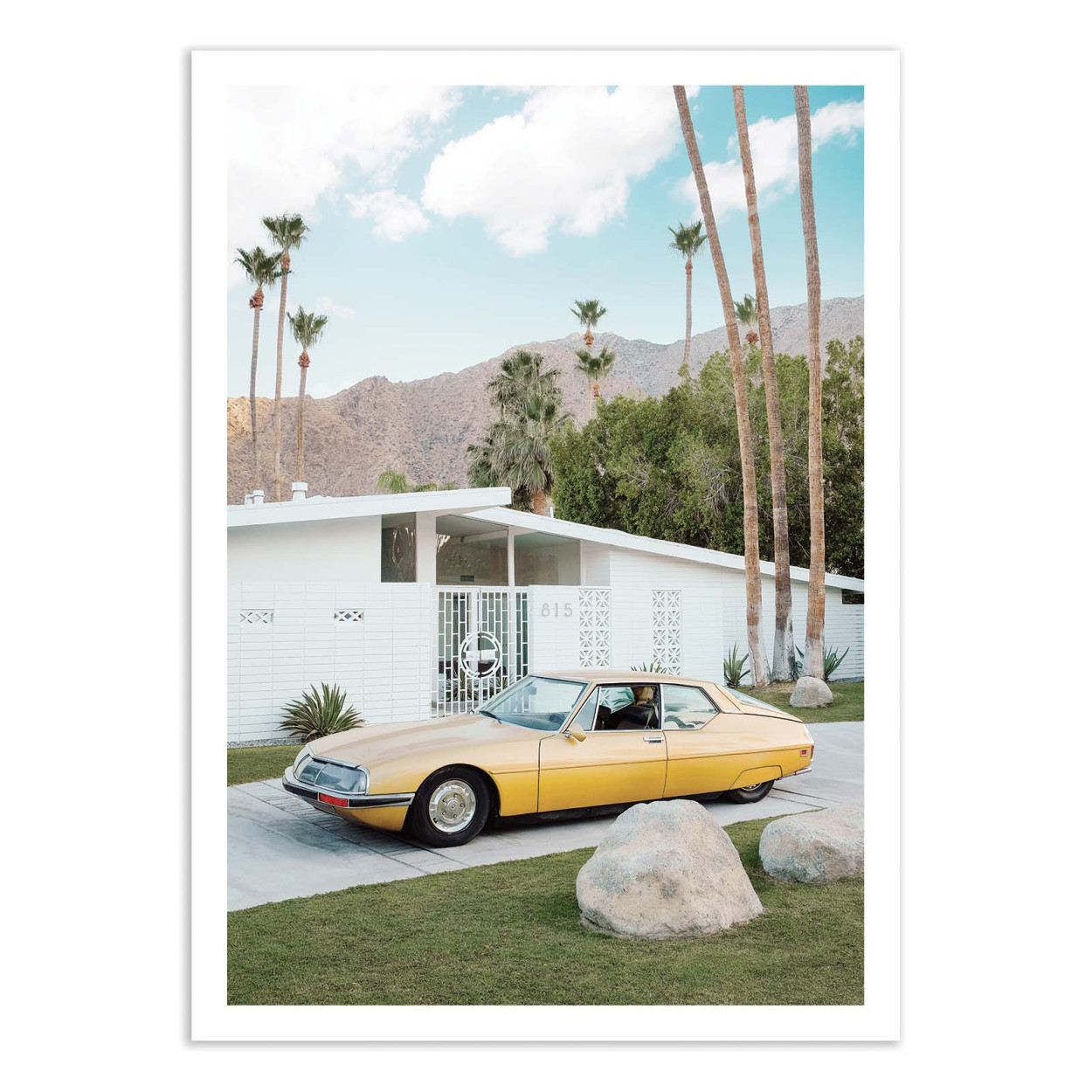Affiche d’art et cadre noir 50 x 70 cm - House 815 - Gal Design, WALL EDITIONS