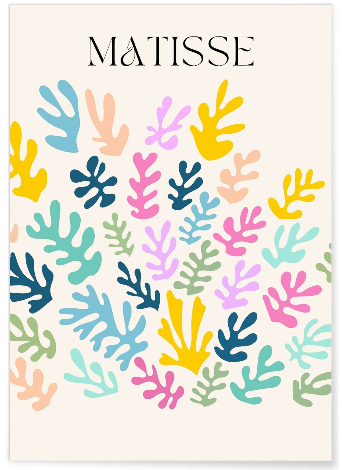 Affiche Matisse 'Jardin Abstrait' – Explosion de couleurs, L'AFFICHERIE