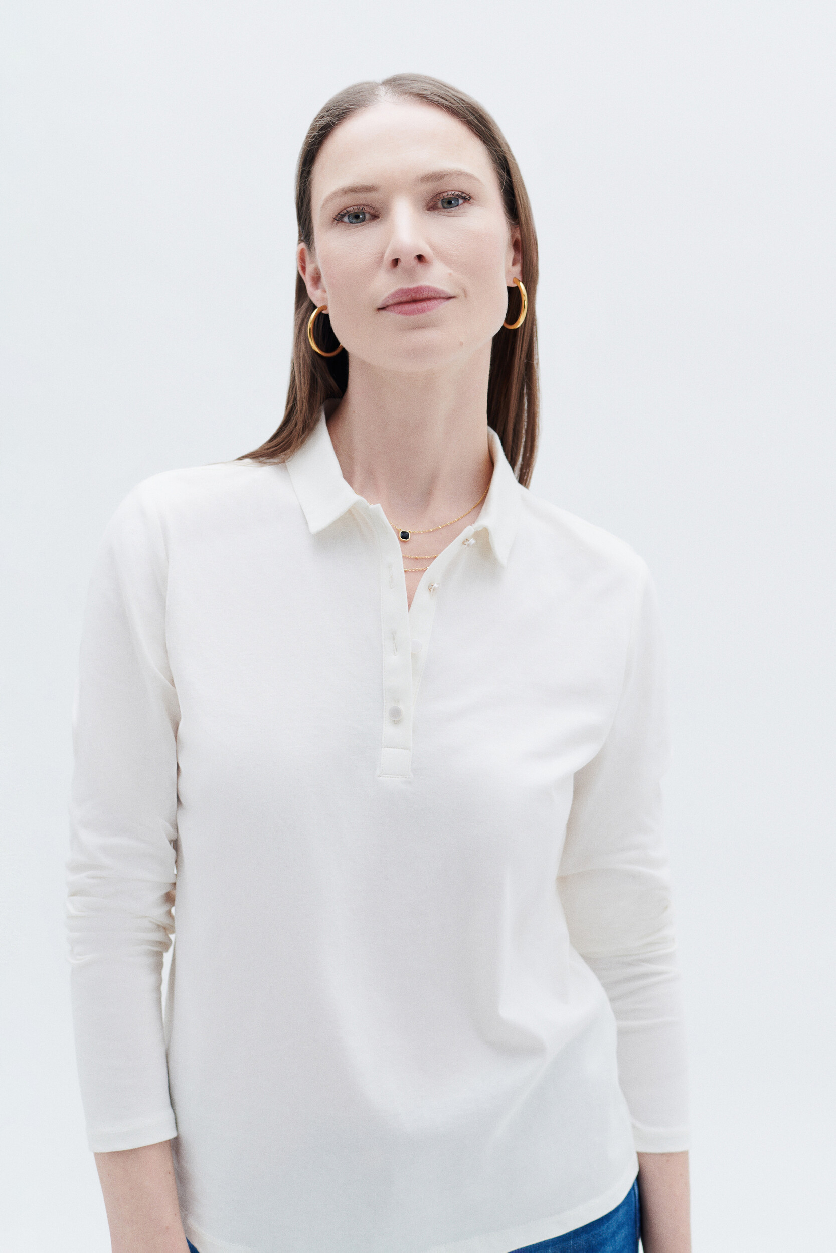 T-shirt droit col polo en coton TIRUS, CAROLL