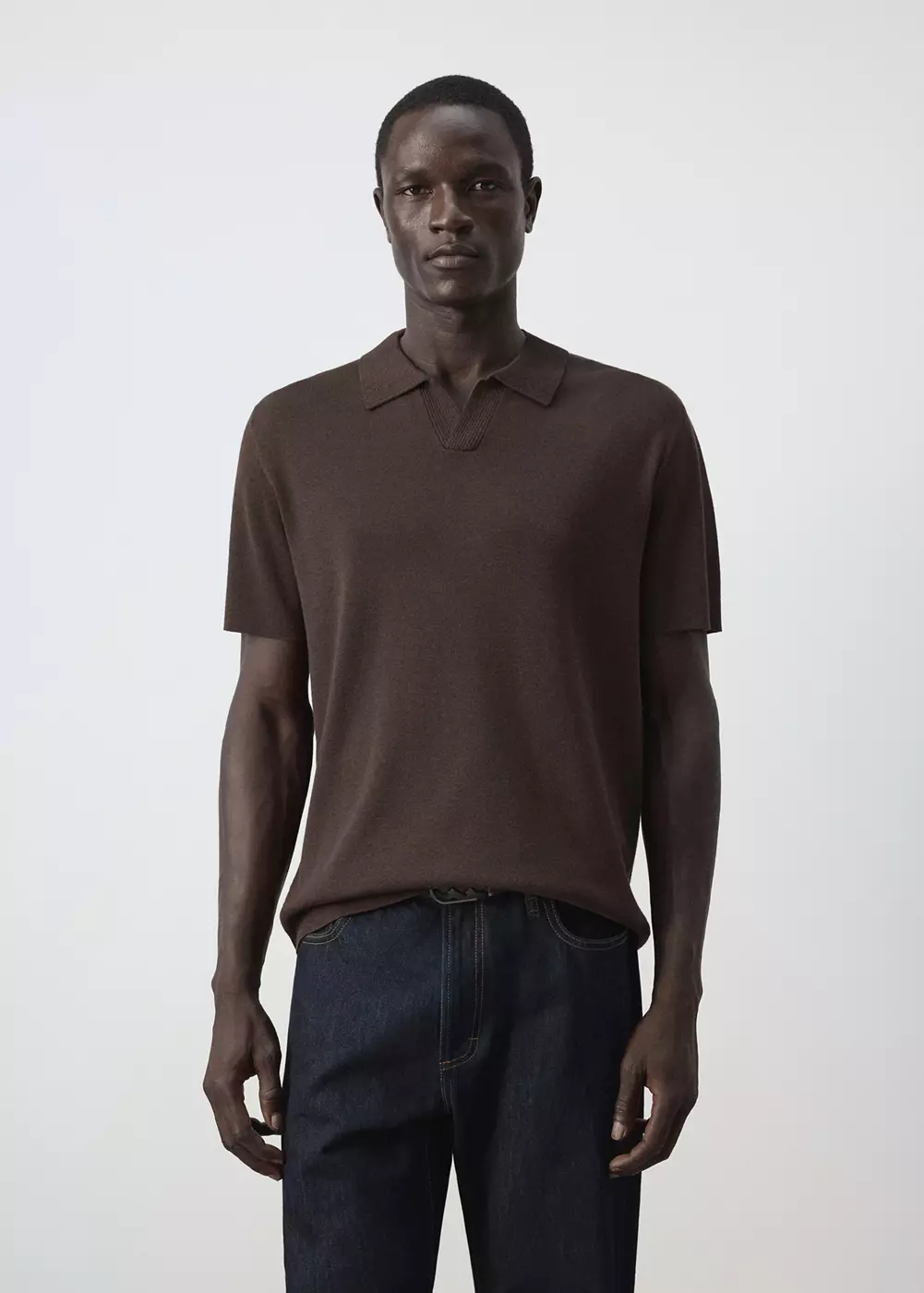 Polo mélange coton maille fine, MANGO MAN