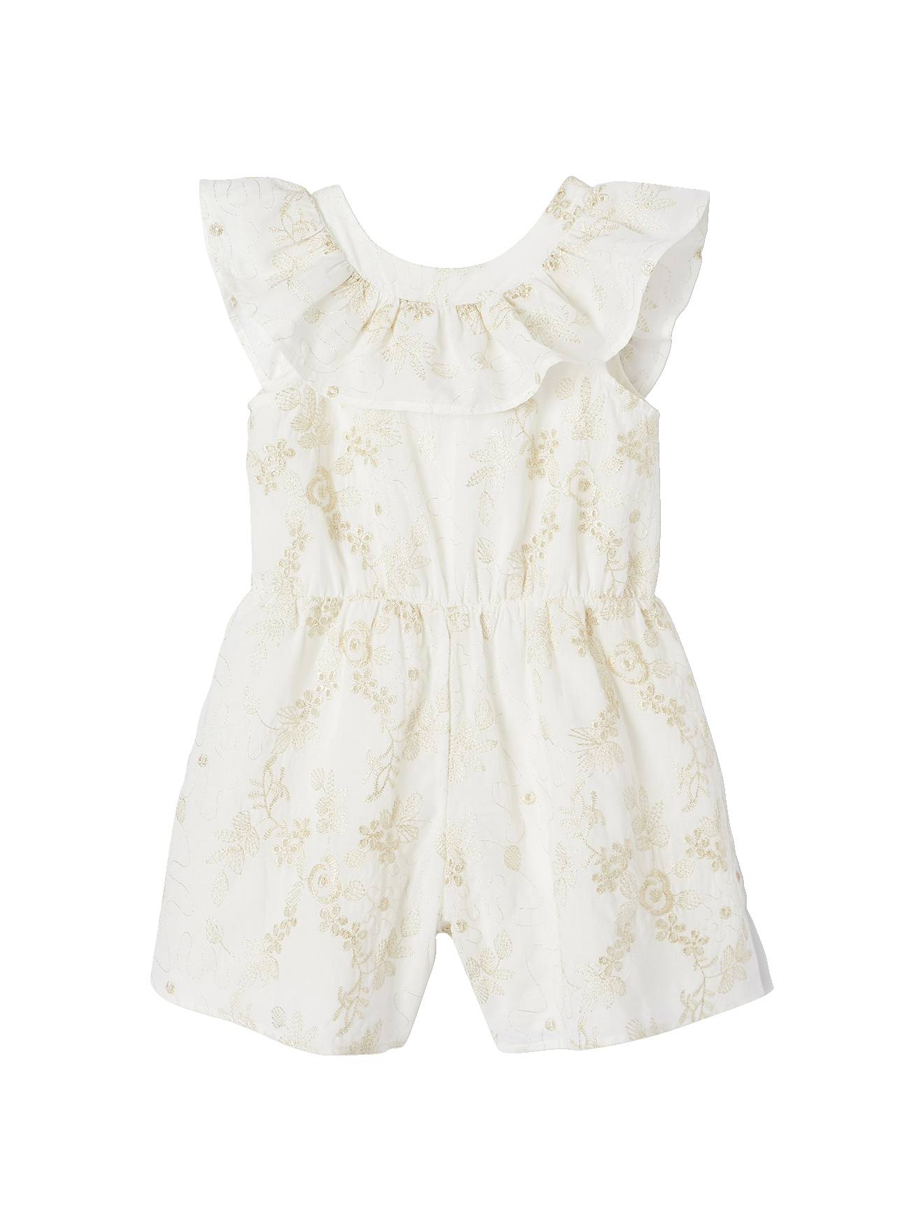 Combishort cérémonie brodé fleurs irisées, VERTBAUDET