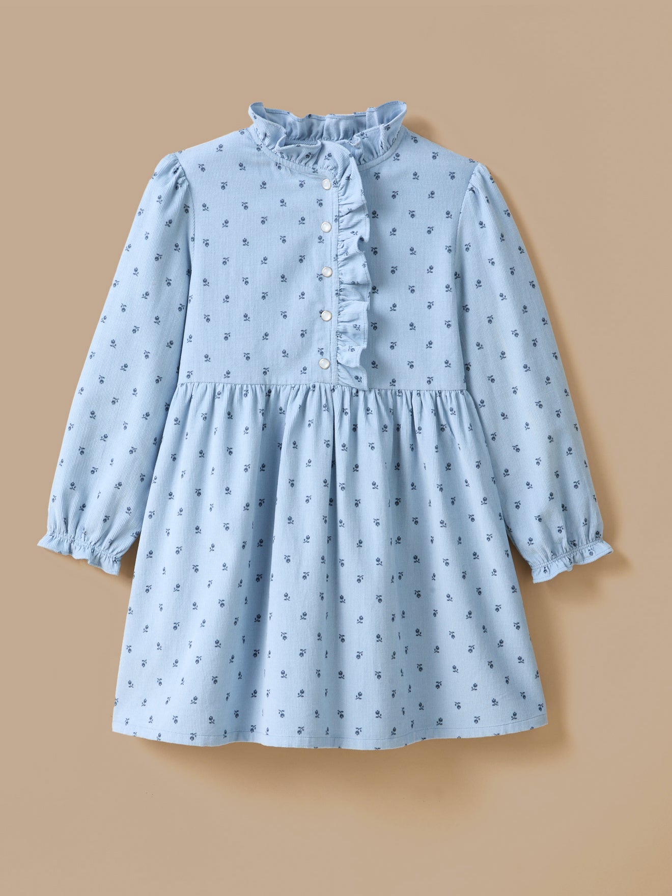 Robe imprimée en velours, CYRILLUS