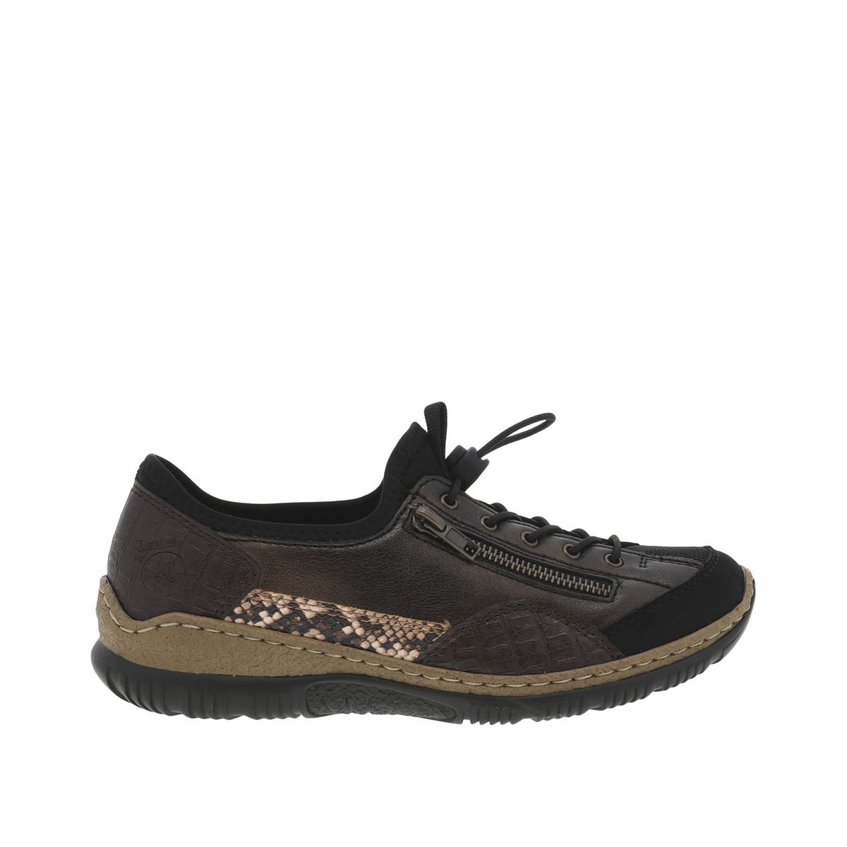 Rieker Sneaker Chaussure Lacée Basses Noir Gris 40-46 15817-00 neu19 