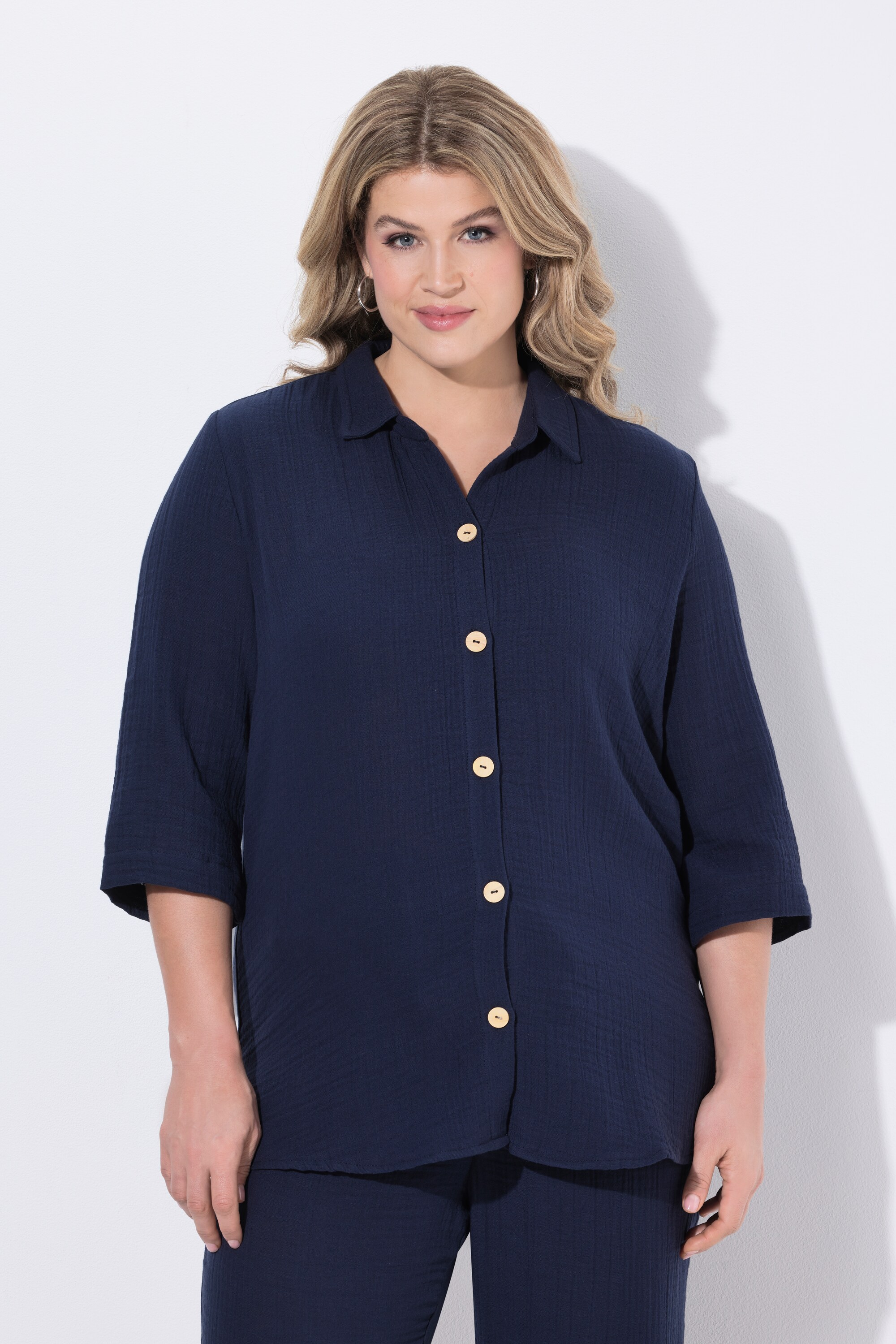 Chemisier en mousseline de coton bio, ULLA POPKEN