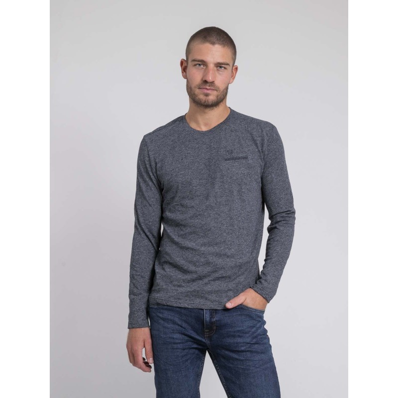 T-shirt Manches Longues Col Rond Pur Coton Jabertolo, RITCHIE