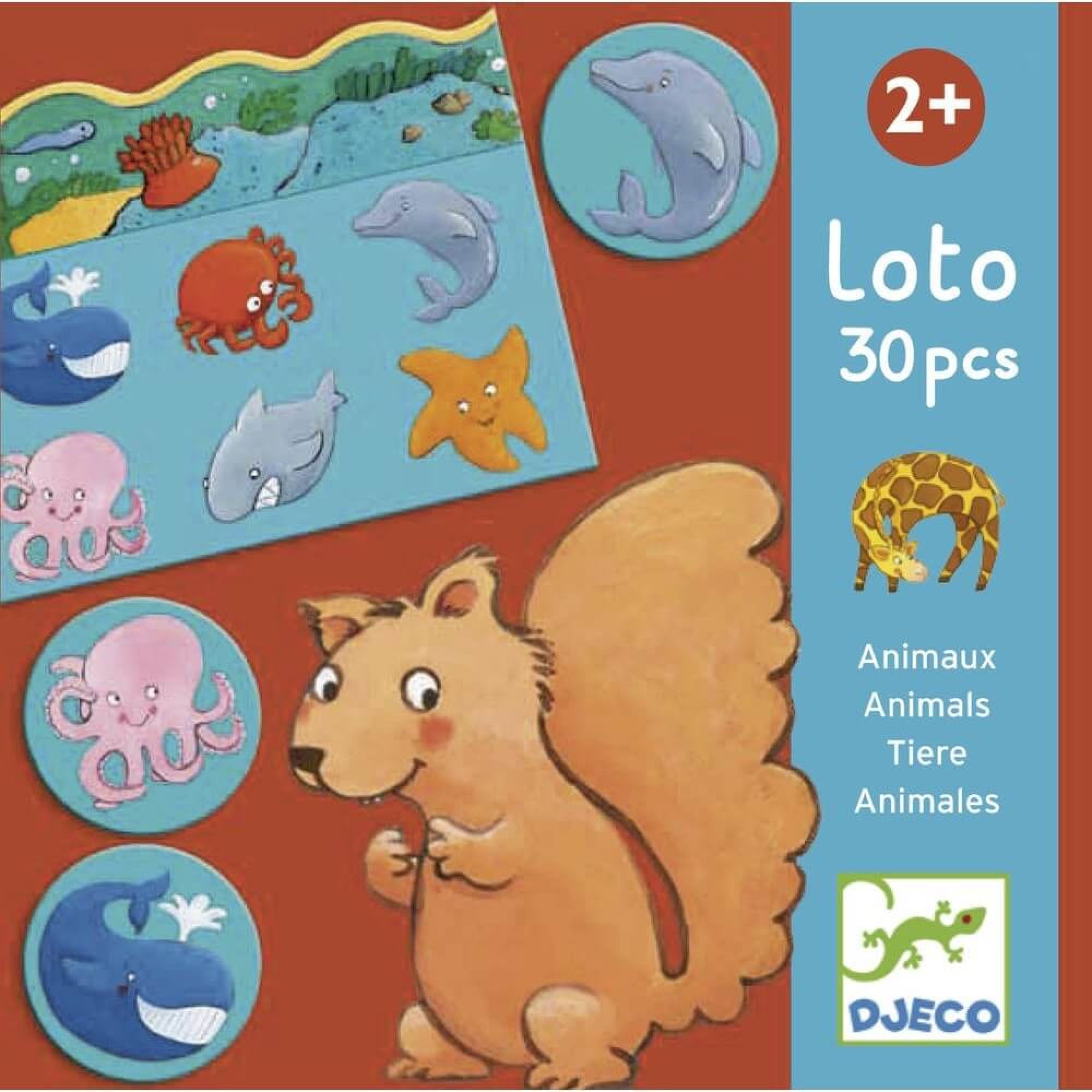 Jeu éducatif Loto des animaux, DJECO