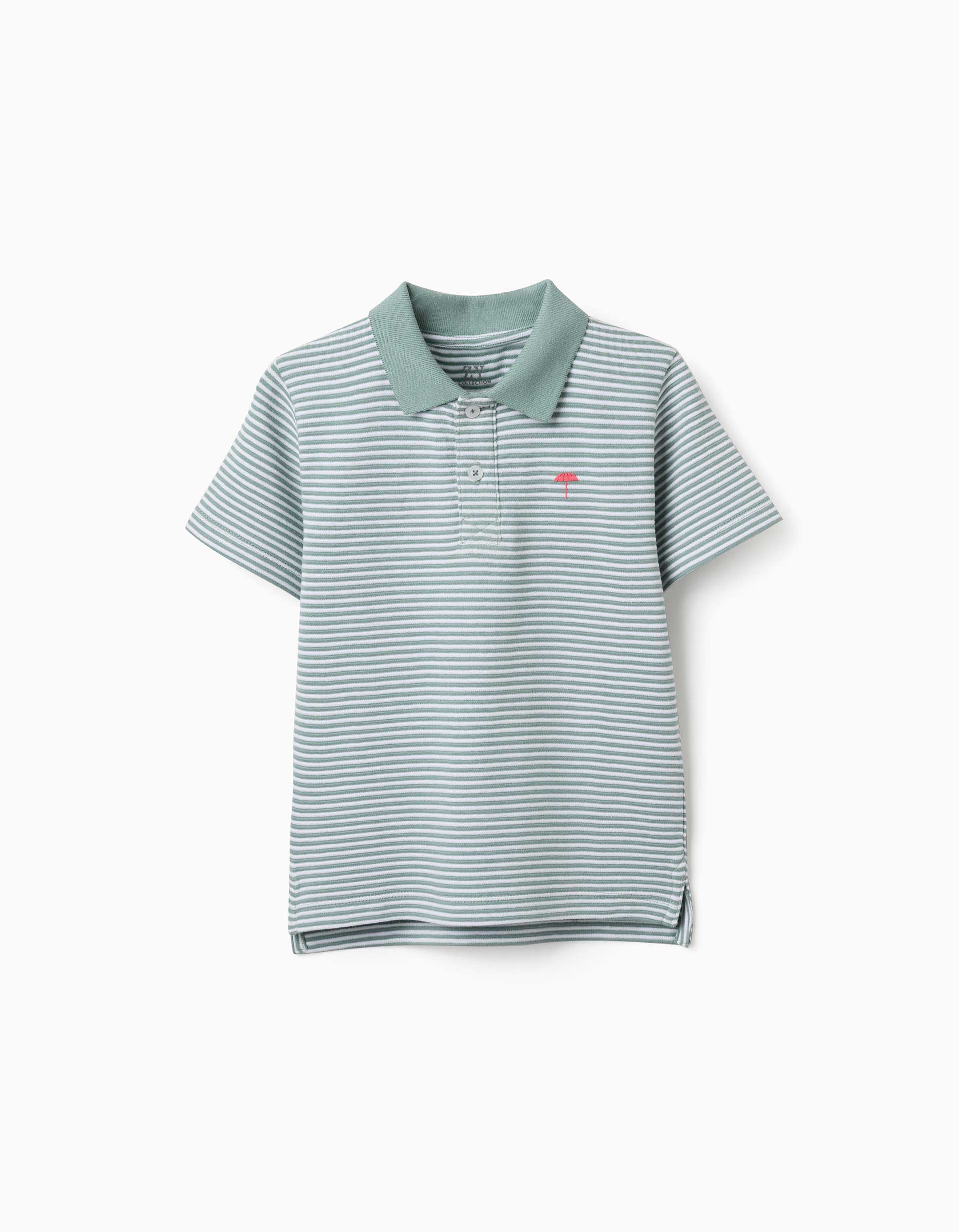 Polo en coton à rayures avec imprimé, ZIPPY