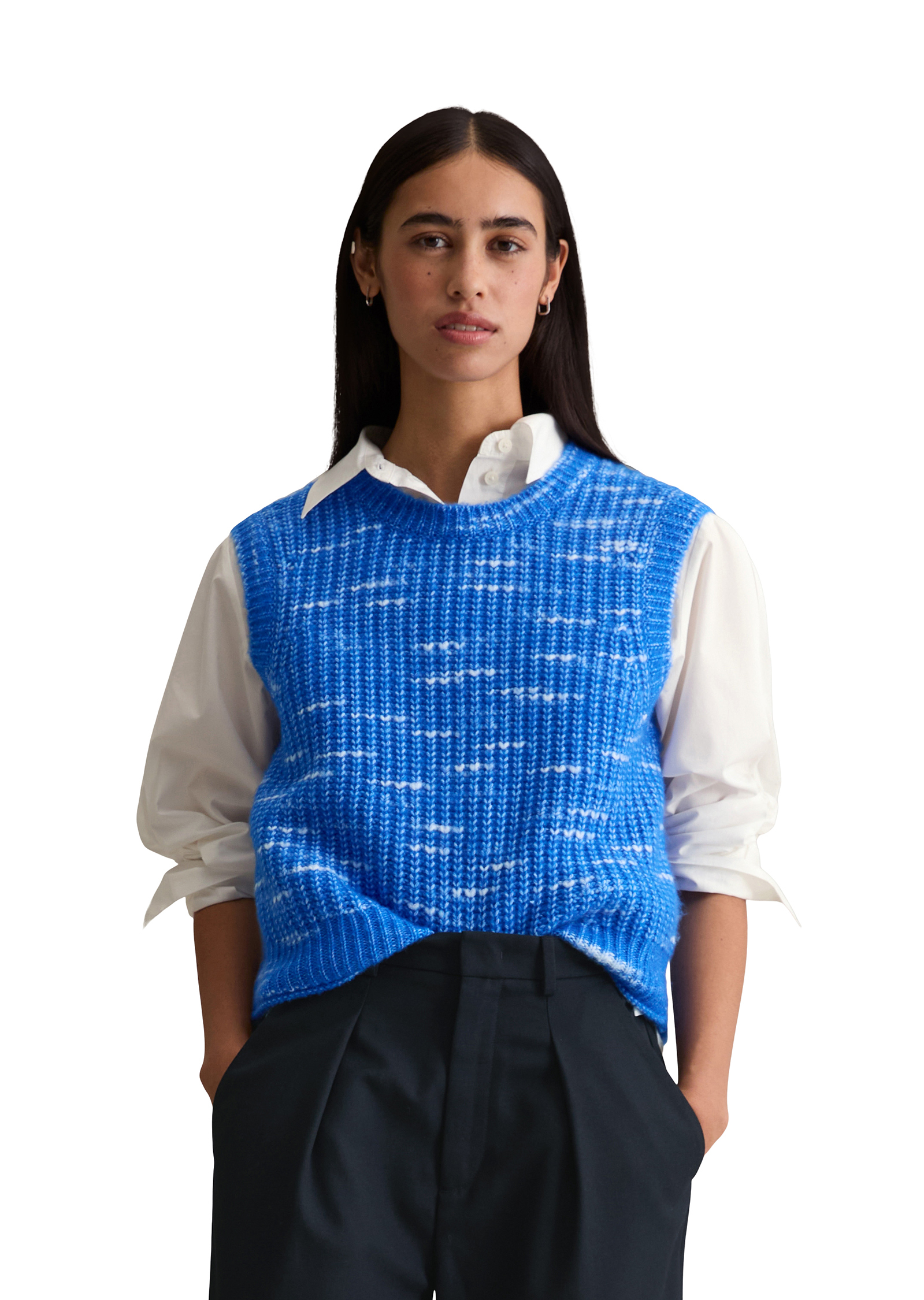 Pull-over loose en doux mélange de laine vierge, MARC O’POLO DENIM