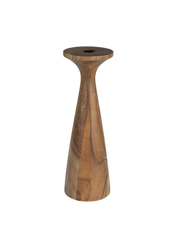 Bougeoir & Chandelle en bois, FLAMES, ZUIVER