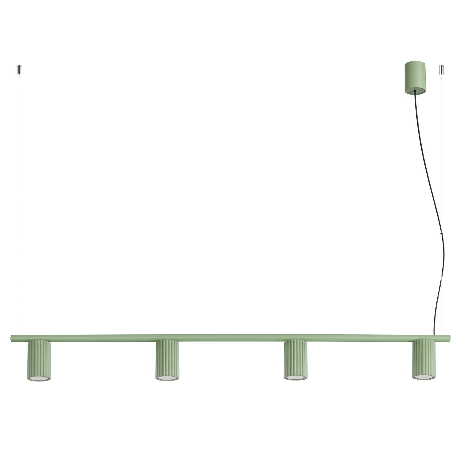 Lustre Aluminium Sauge GU10 4 Karbon, EDEN