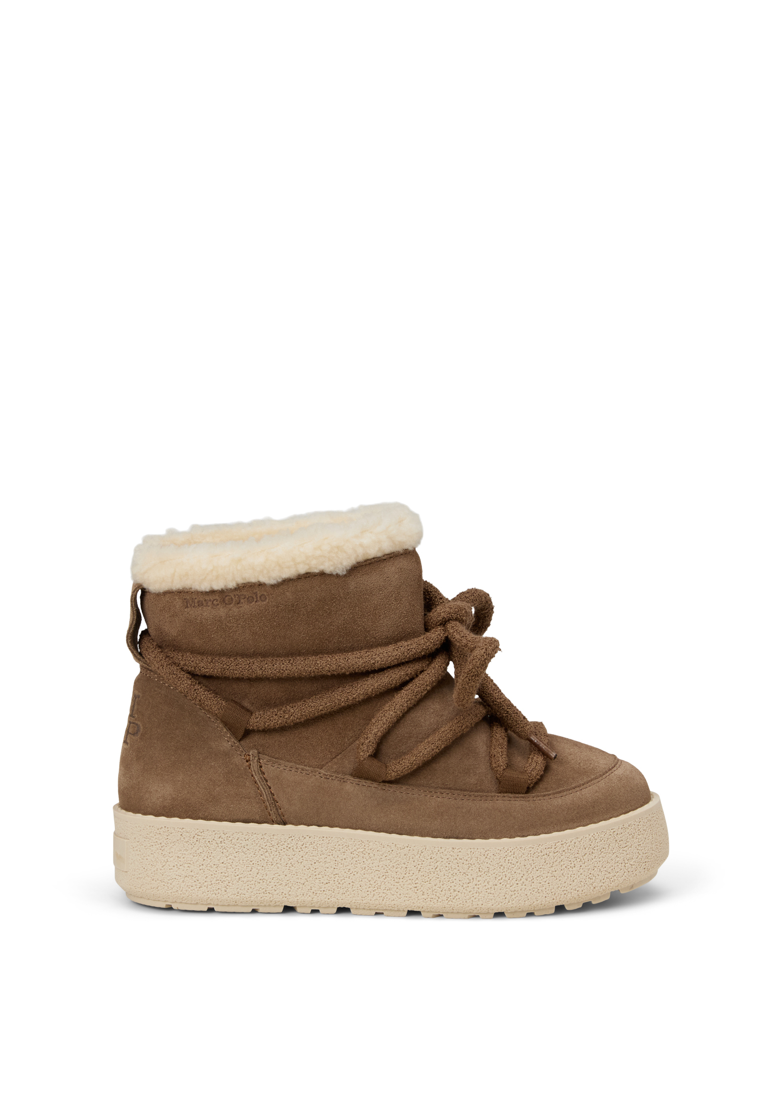 Bottes d'hiver modèle Pia en cuir velours huilé, MARC O'POLO