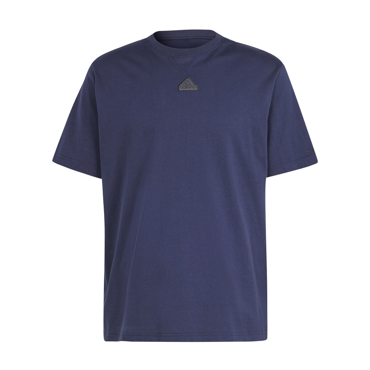 All szn cotton t shirt with embroidered logo and short sleeves navy blue Adidas Sportswear La Redoute