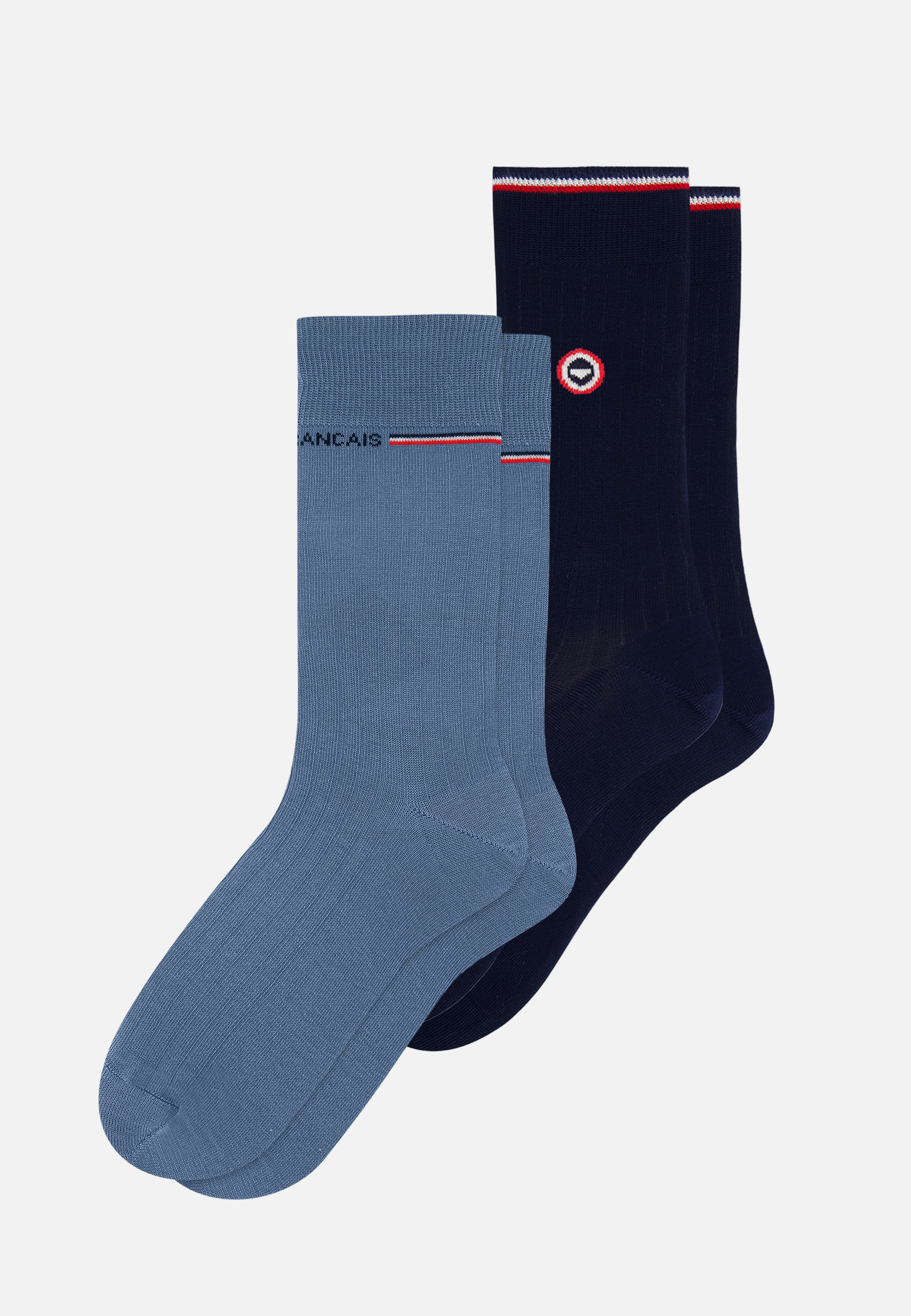 Lot de 2 chaussettes mi-hautes en fil d'Écosse Nessy, LE SLIP FRANCAIS