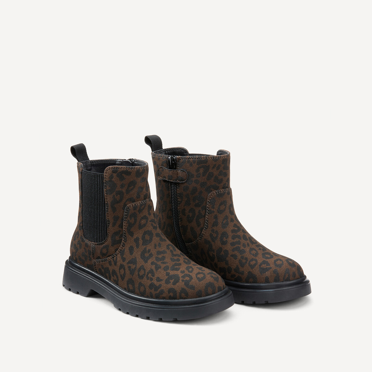 Boots élastiquées léopard, semelle épaisse, LA REDOUTE COLLECTIONS