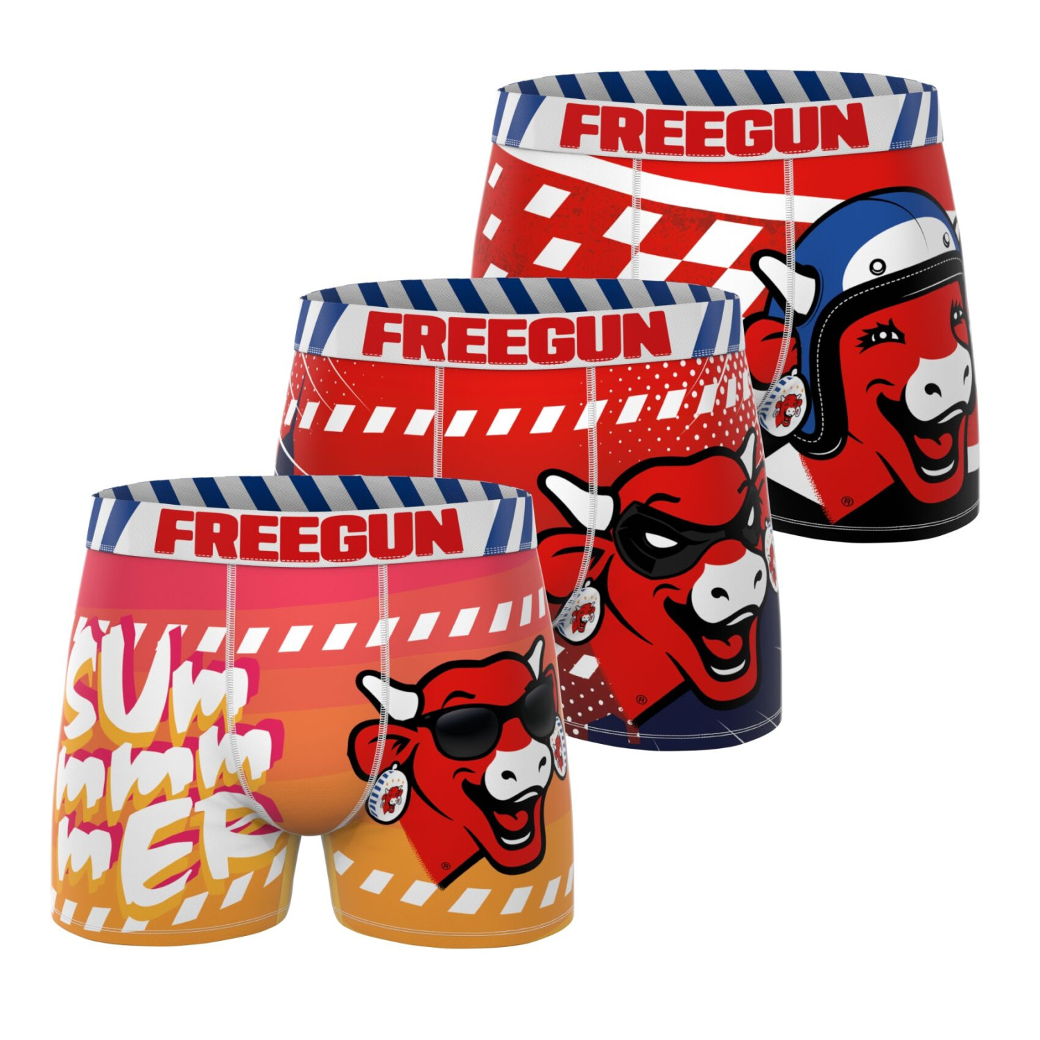 Lot De 3 Boxers Vache Qui Rit, FREEGUN