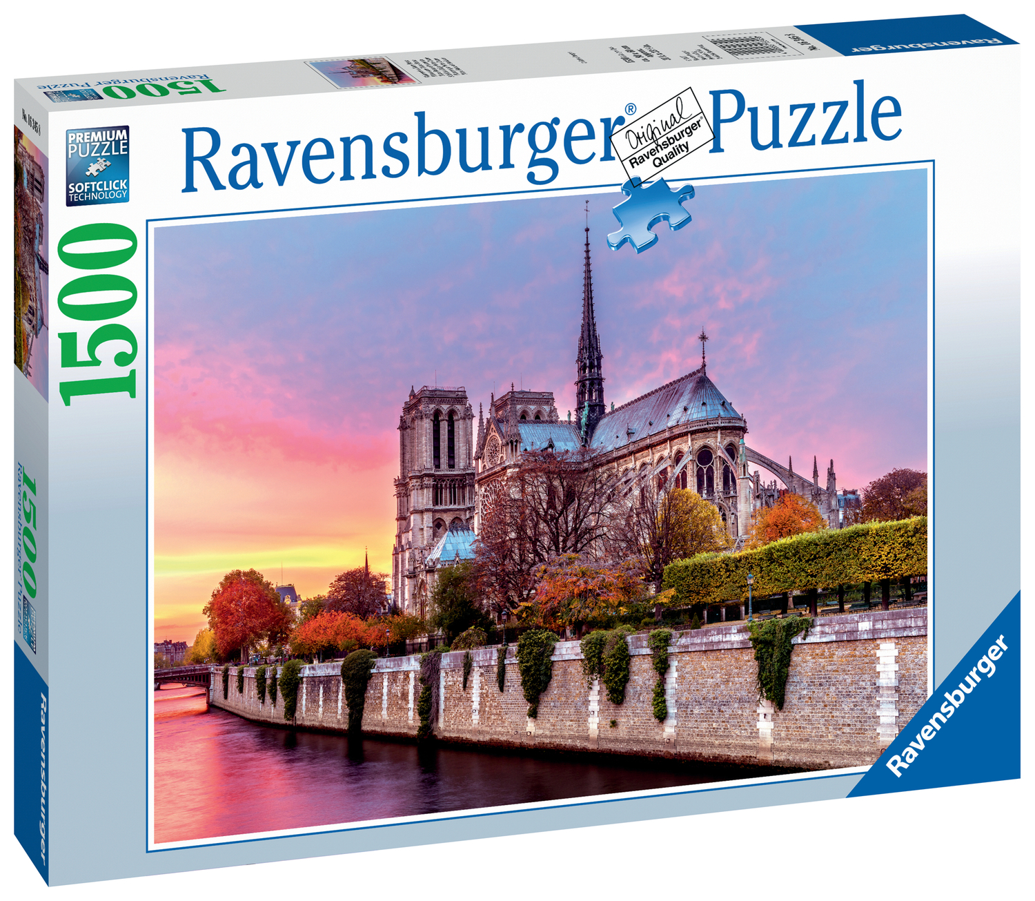 Puzzle Pittoresque 1500 p Notre-Dame de Paris, RAVENSBURGER