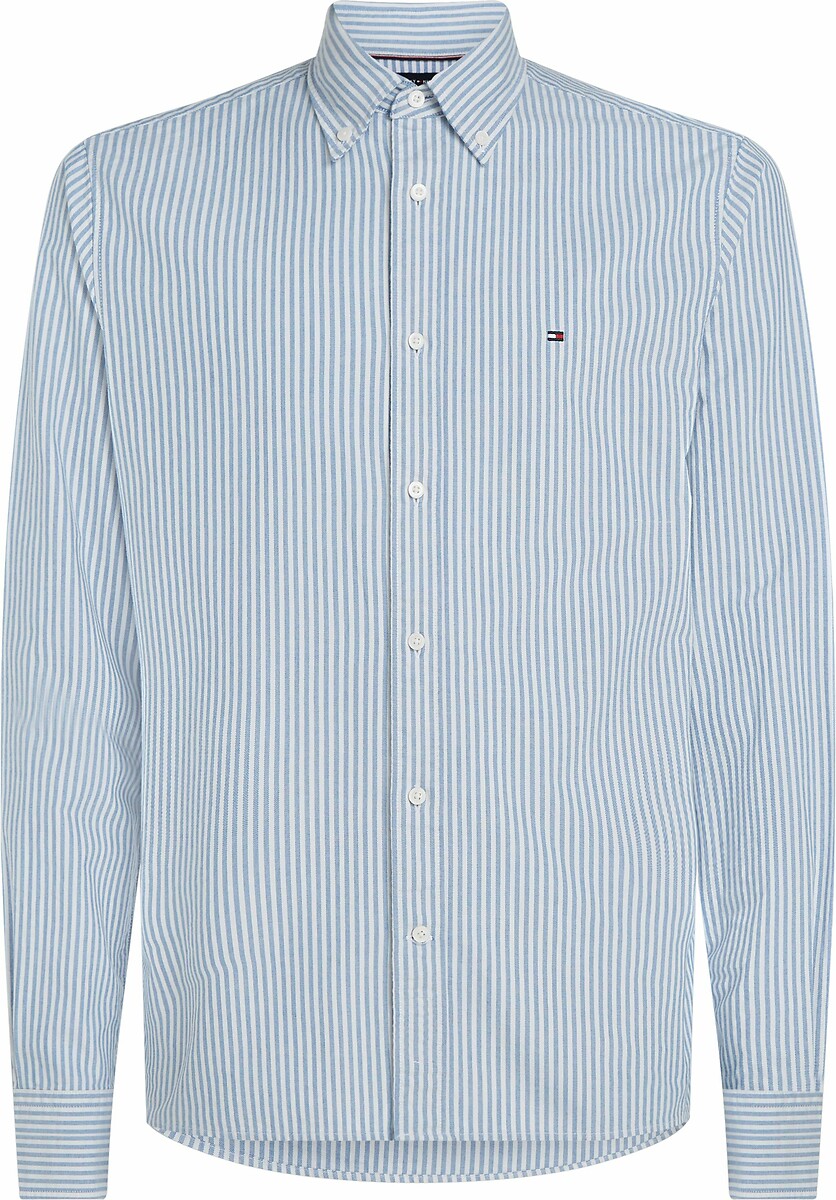 Chemise Oxford droite rayée, TOMMY HILFIGER