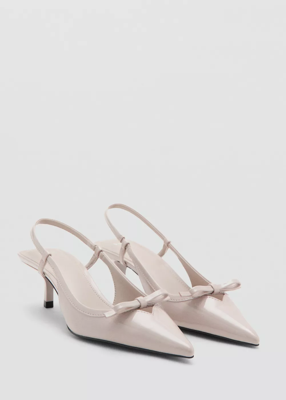 Chaussures talon bout nœud, MANGO