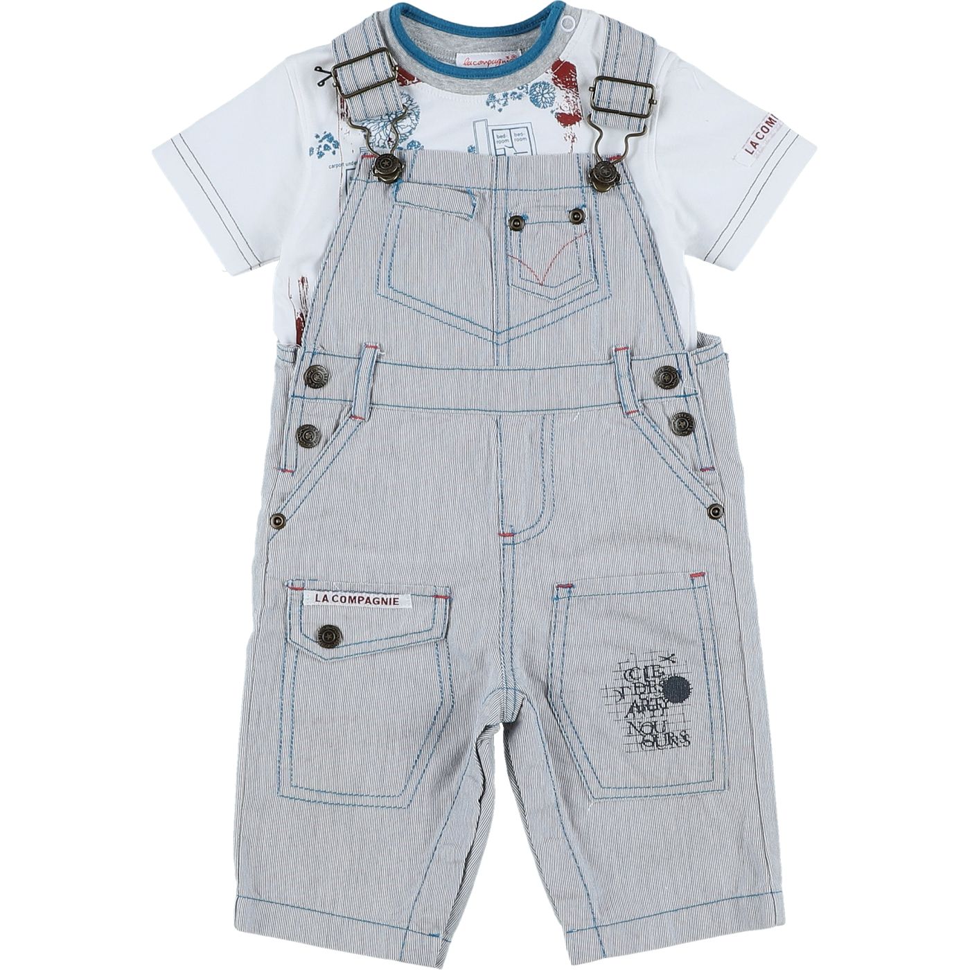 Ensemble salopette + t-shirt - Très bon état, LA COMPAGNIE DES PETITS