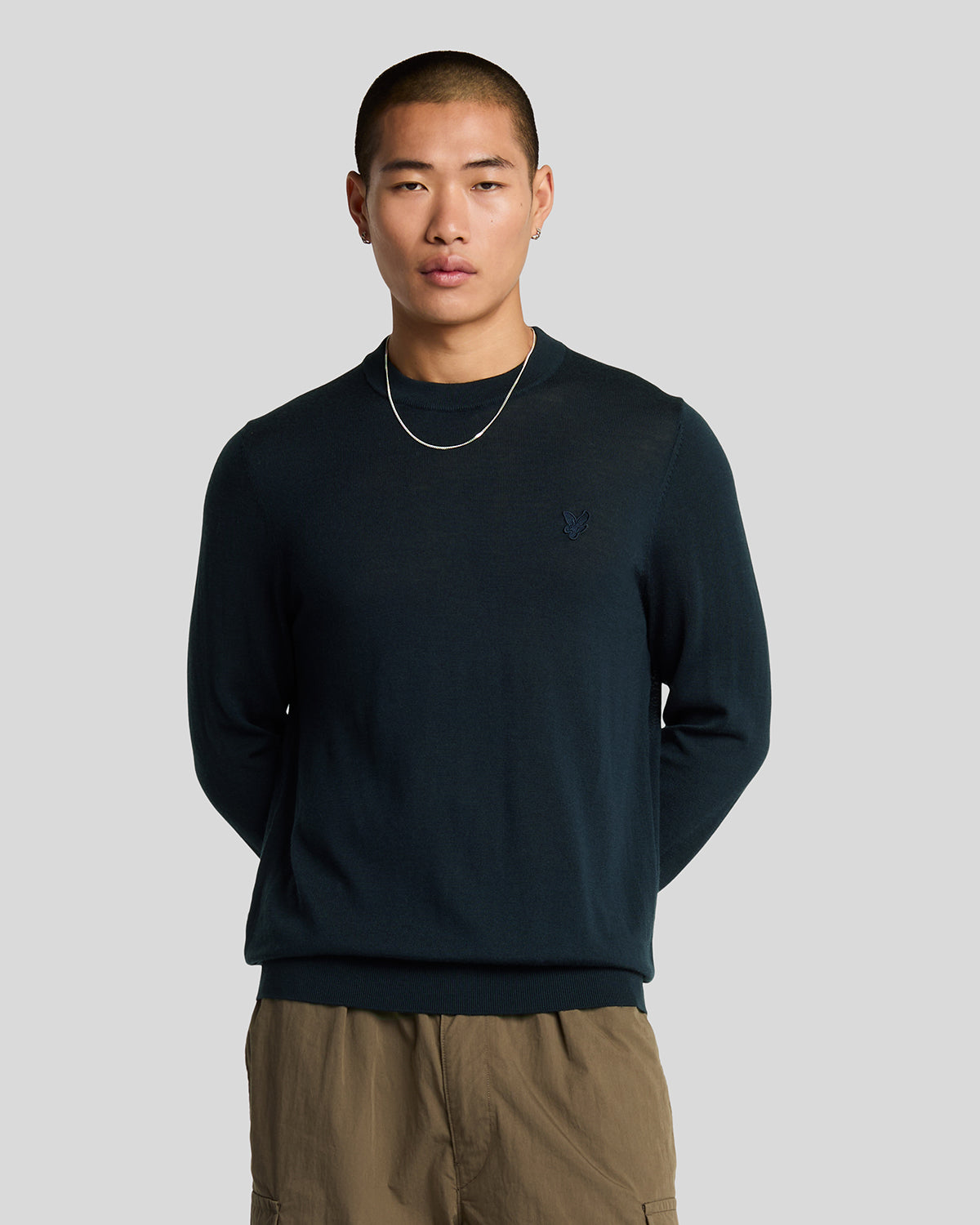 Pull en laine mérinos col rond, LYLE & SCOTT