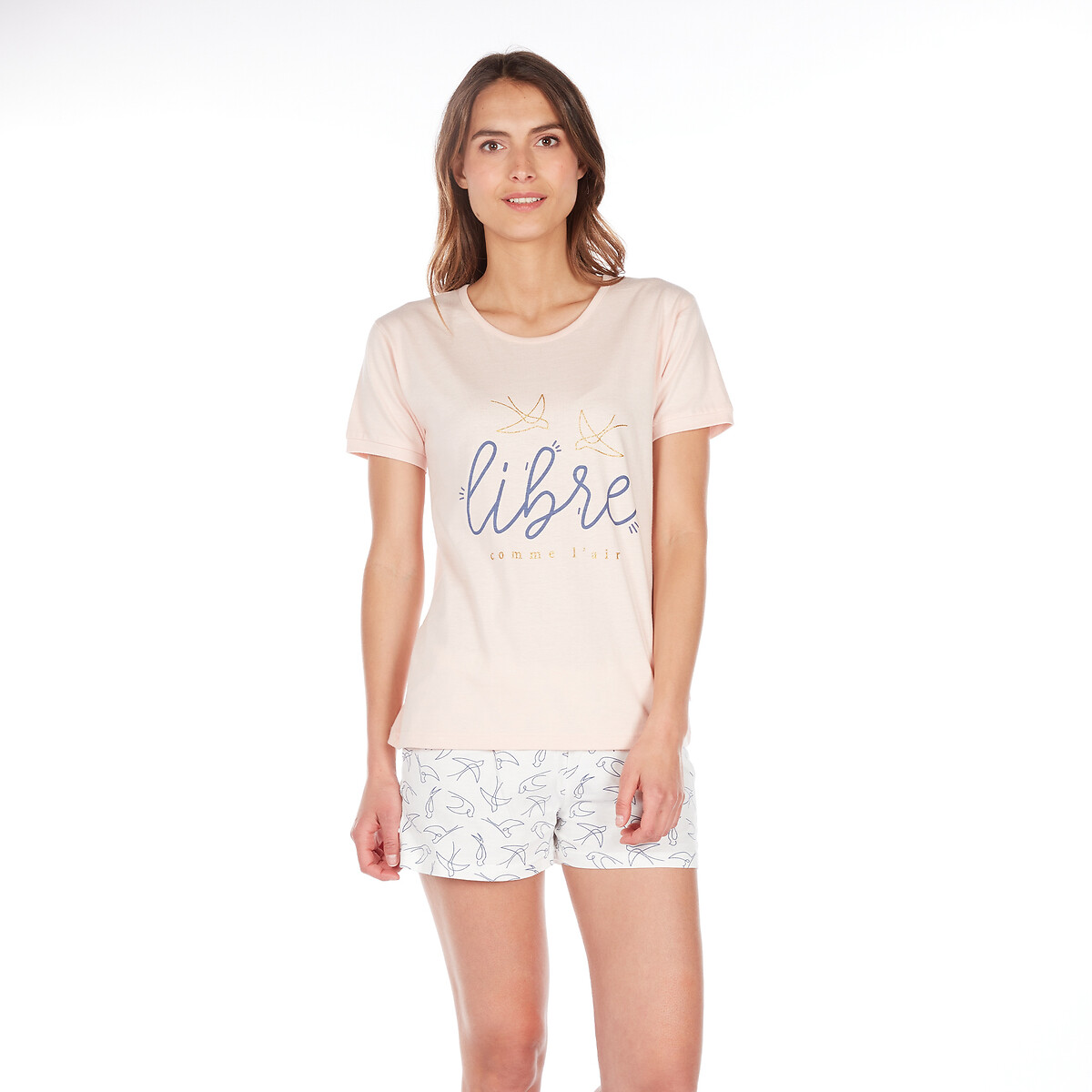 Libre cotton short pyjamas with storage 
