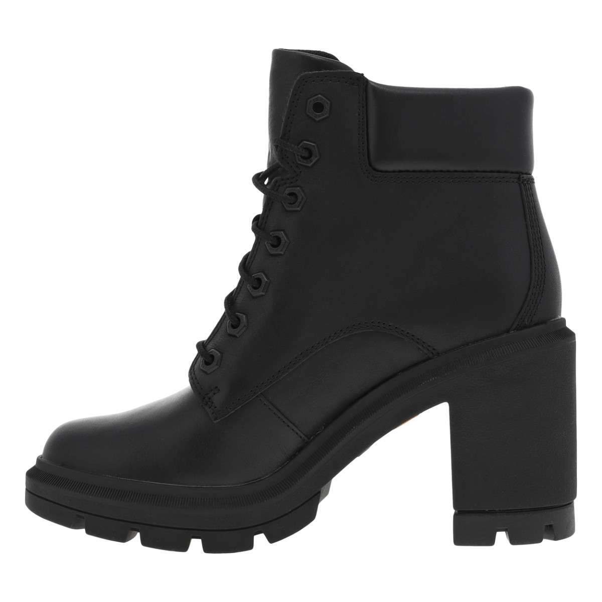 Bottines cuir talon haut noir Timberland La Redoute