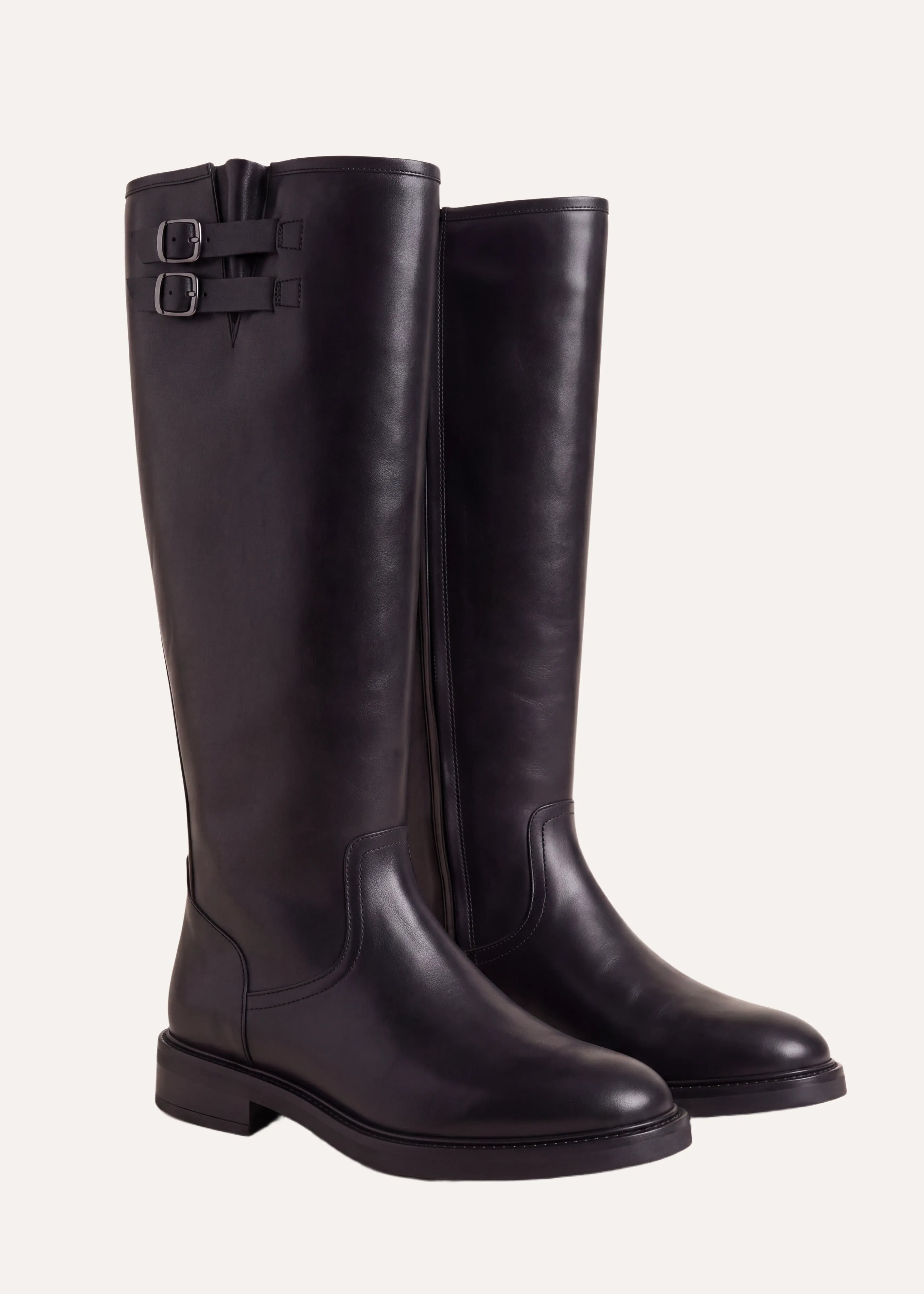 Bottes cavalières en cuir, LA FEE MARABOUTEE