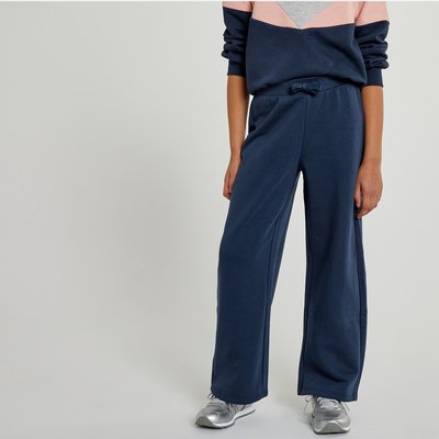 Cotton Mix Joggers with Wide Leg LA REDOUTE COLLECTIONS