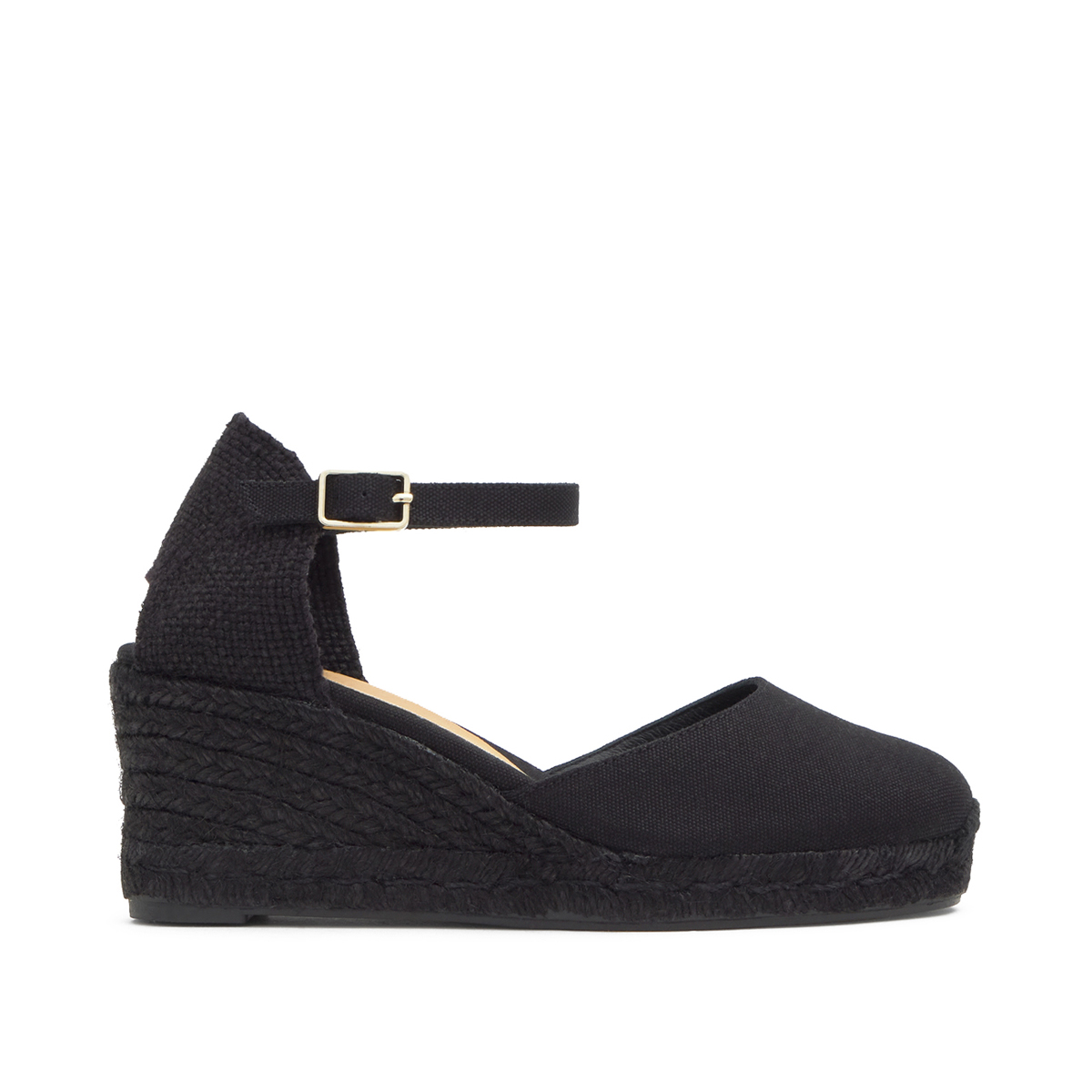 Espadrilles compensées à bride cheville et talon tressé CAROL PLATFORM, CASTANER