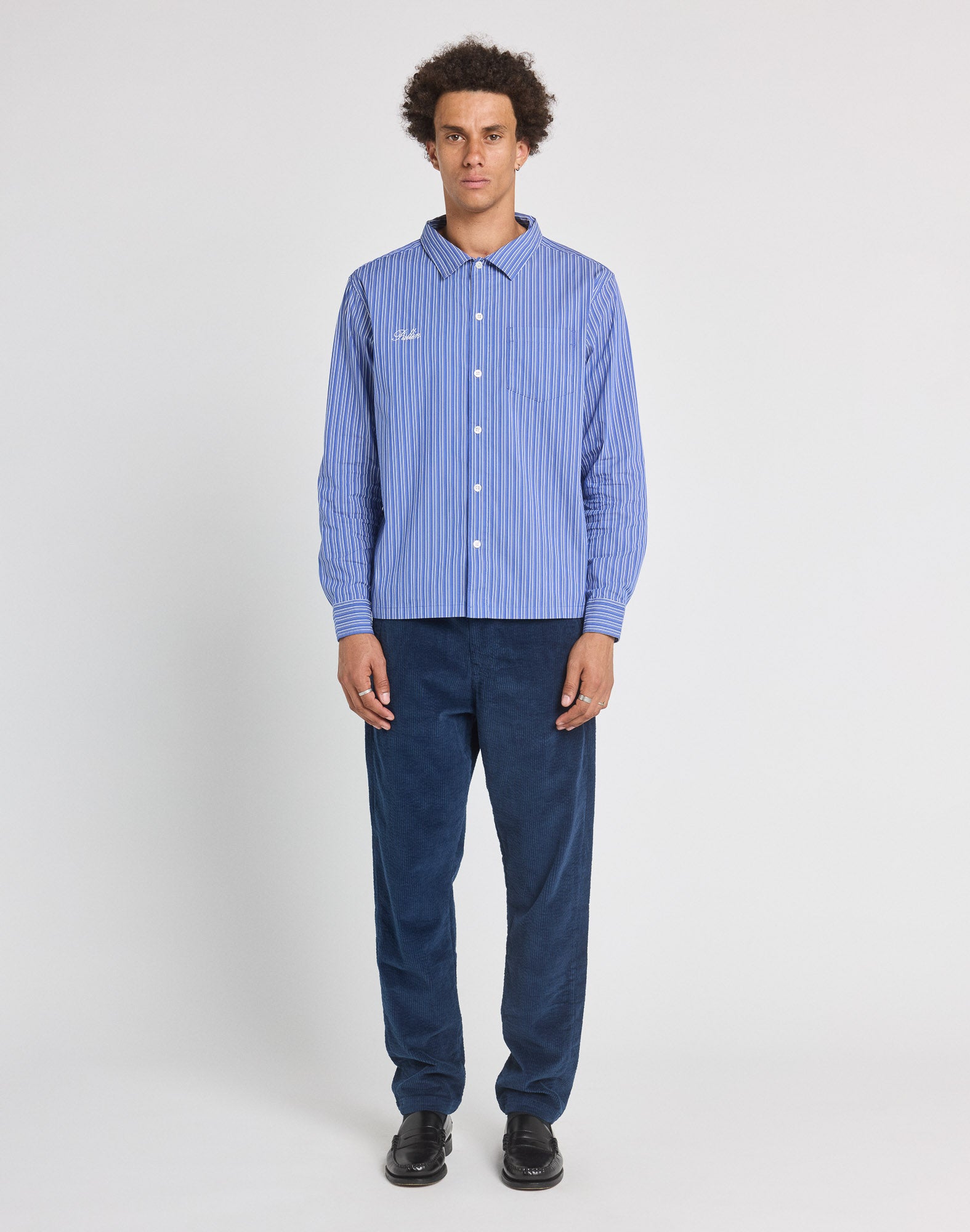 PANTALON LOOSE VELOURS NAVY, PULLIN