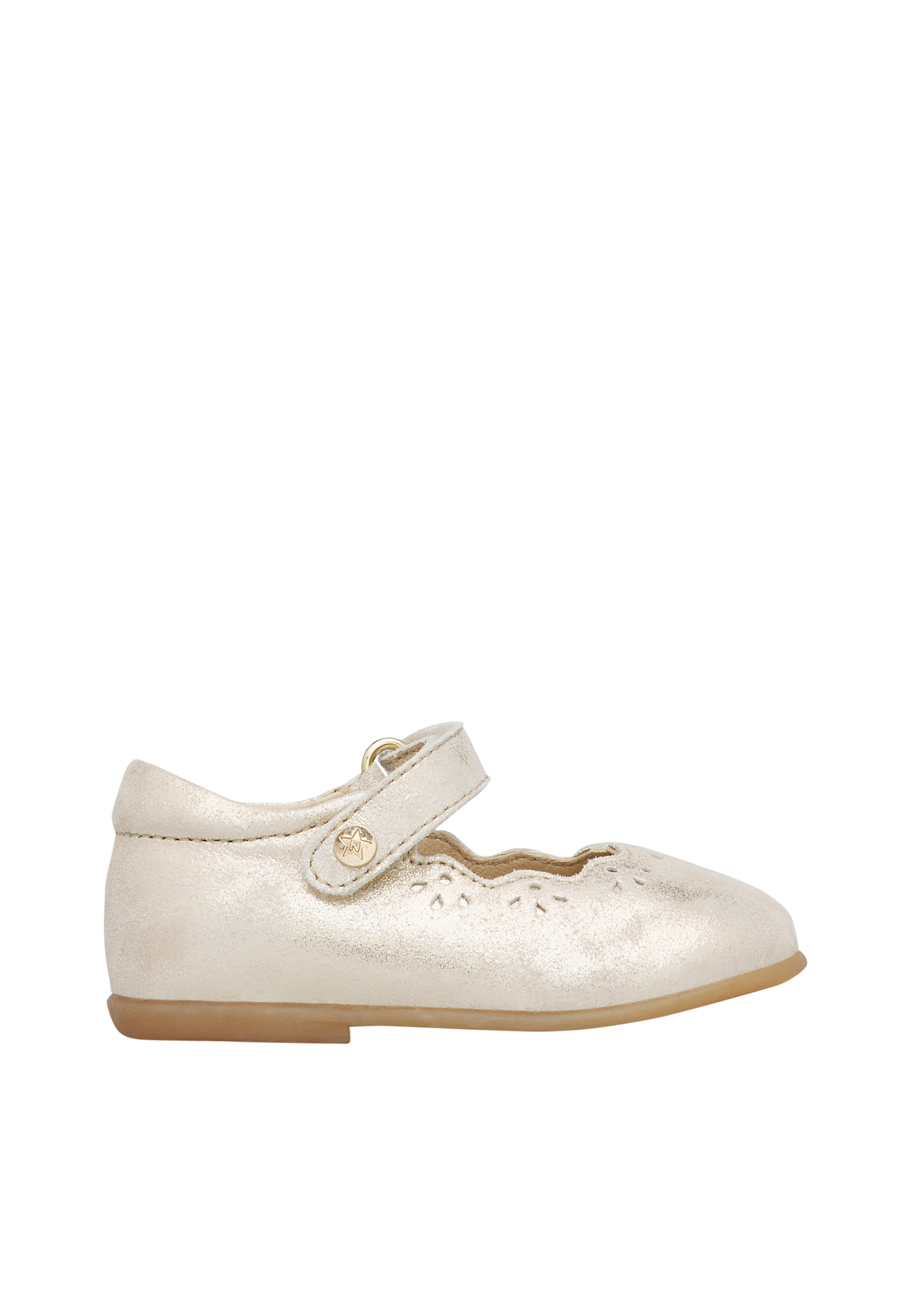 Ballerines en cuir avec scratch OLYA, NATURINO
