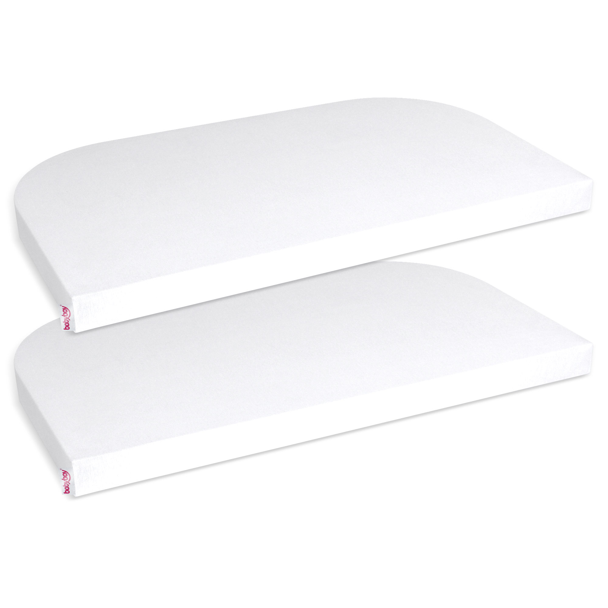 Lot de 2 draps housse pour Matelas Cododo Babybay Maxi Comfort +, BABYBAY