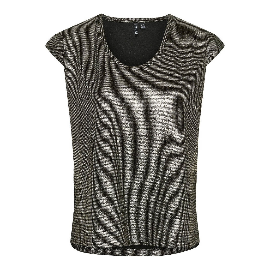 Sparkly Short Sleeve T-Shirt, PIECES