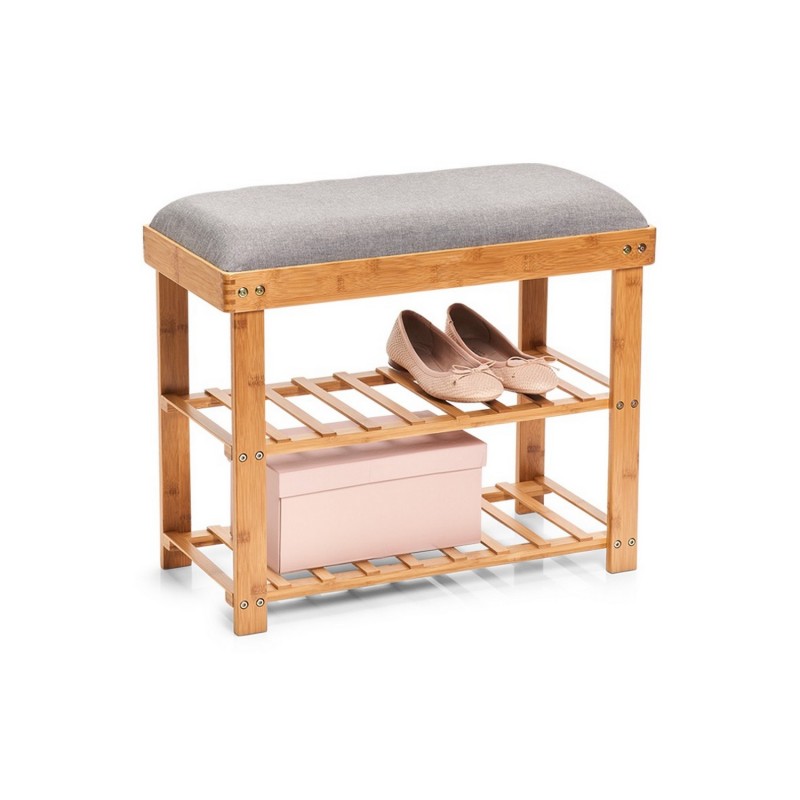 Banc étagère à chaussures bois, ZELLER PRESENT