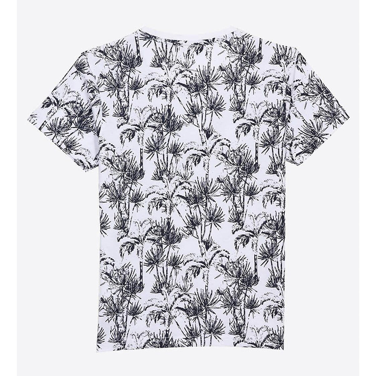 Palm tree print t-shirt in cotton with 