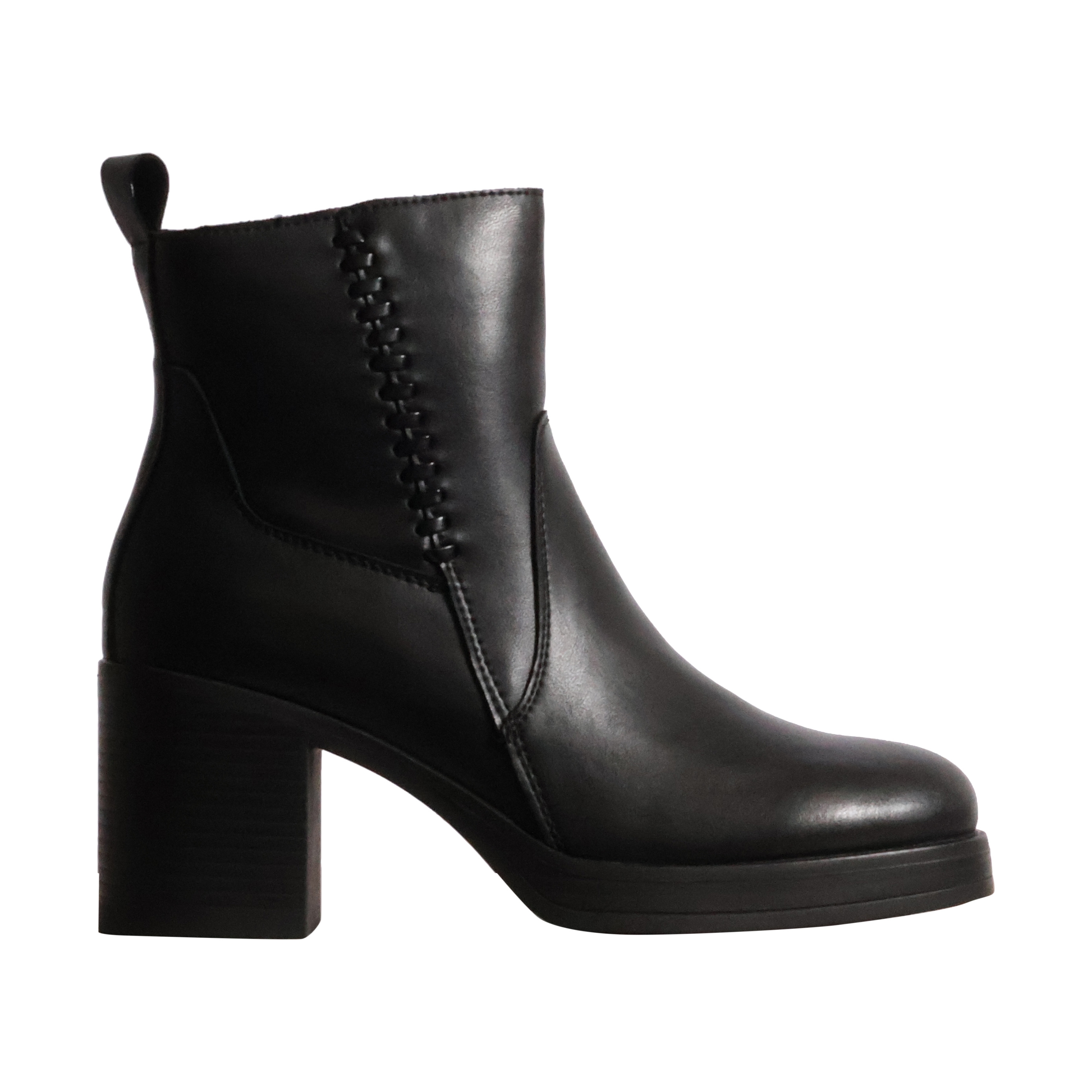 Bottines à Talon Cuir Alénoa, THE DIVINE FACTORY