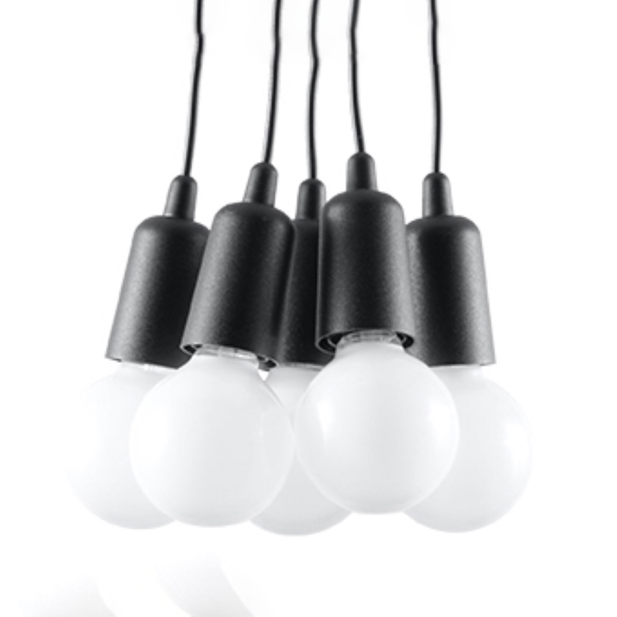 Suspension PVC Noir E27 5 Diego, EDEN
