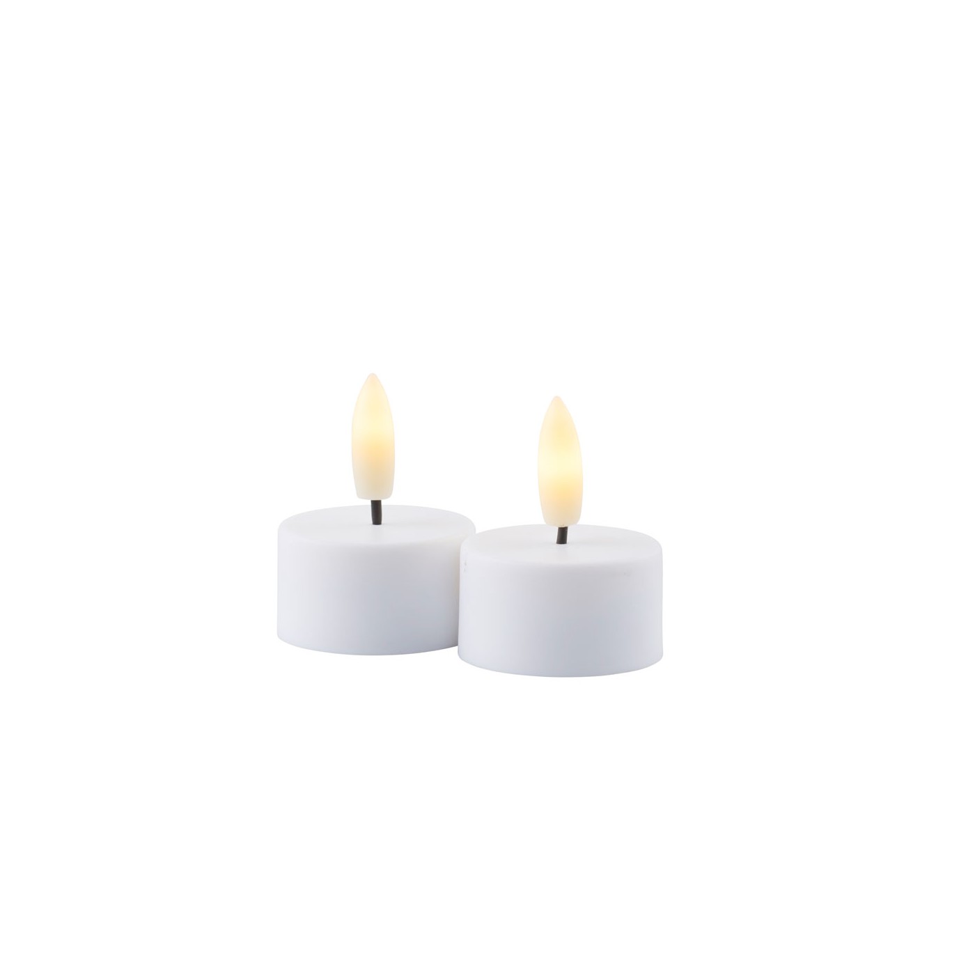 Set de 2 Bougies LED Sille 4 x 2cm Rechargeable, SIRIUS