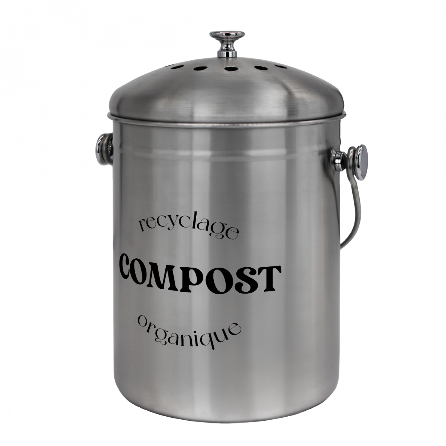 Composteur de cuisine rond, LINXOR