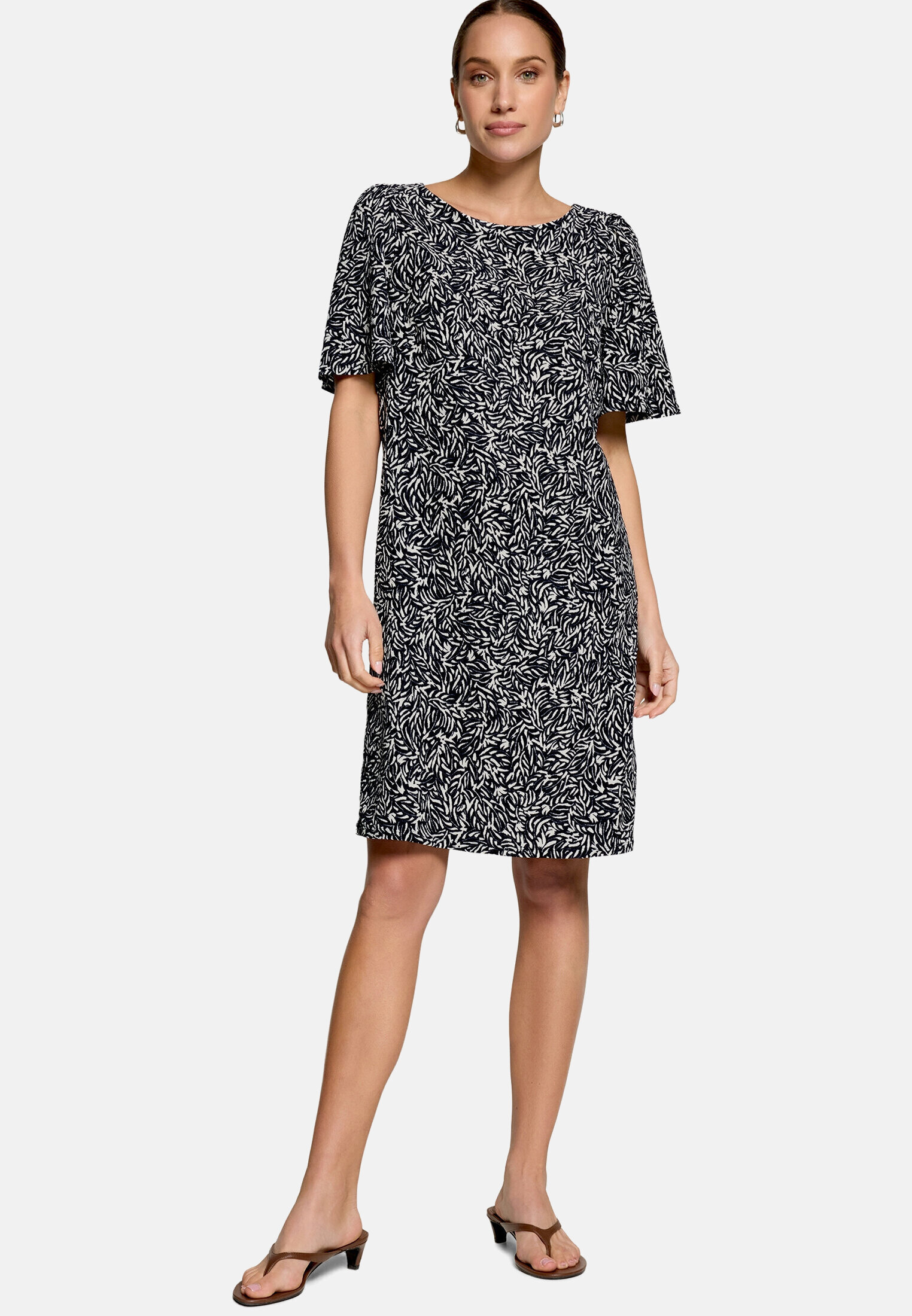 Robe-chemisier à imprimé à fleurs, ZERO