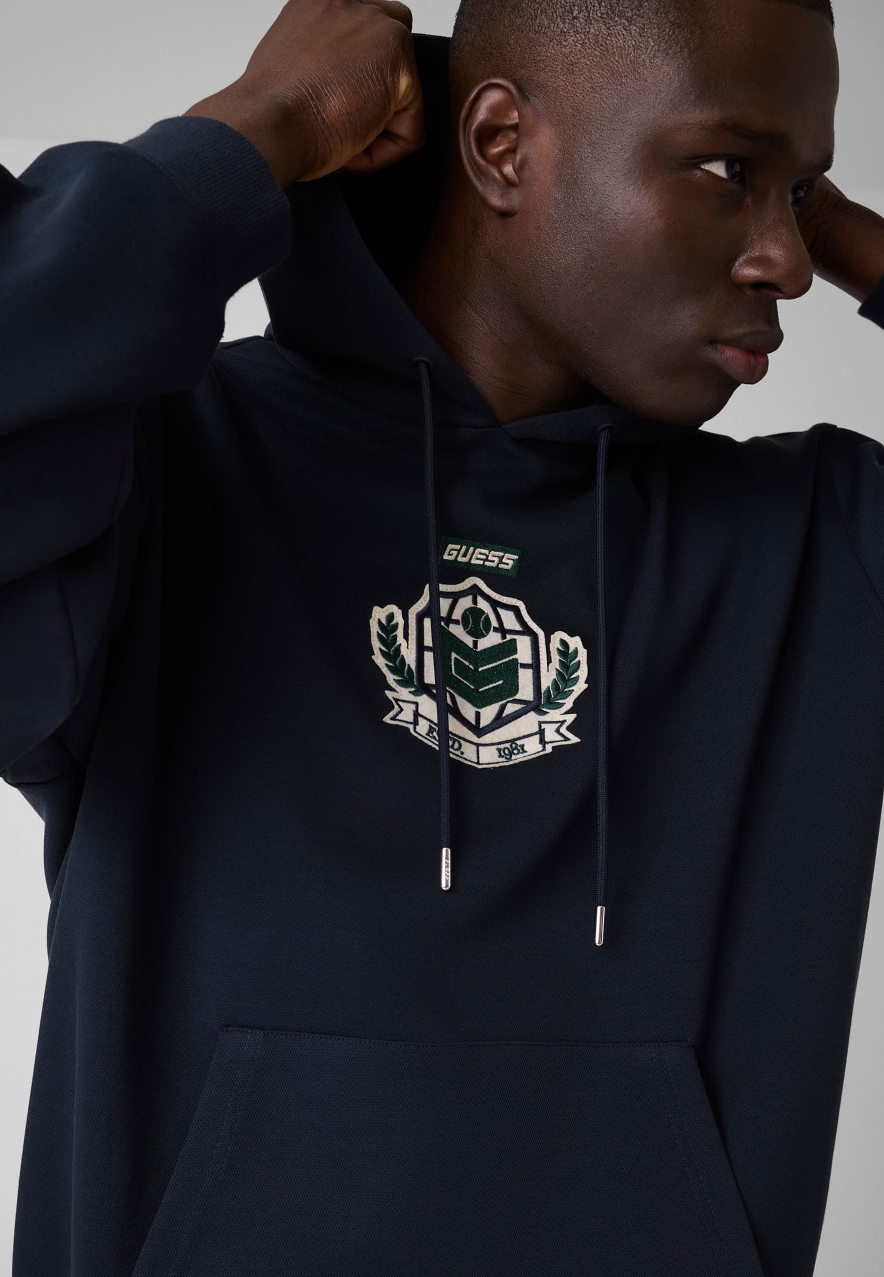 Sweatshirt Avec Logo Brodé, GUESS