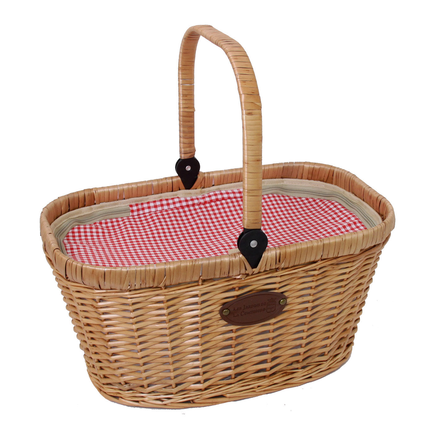 Panier glacière et anse rabattable Chantilly, LES JARDINS DE LA COMTESSE