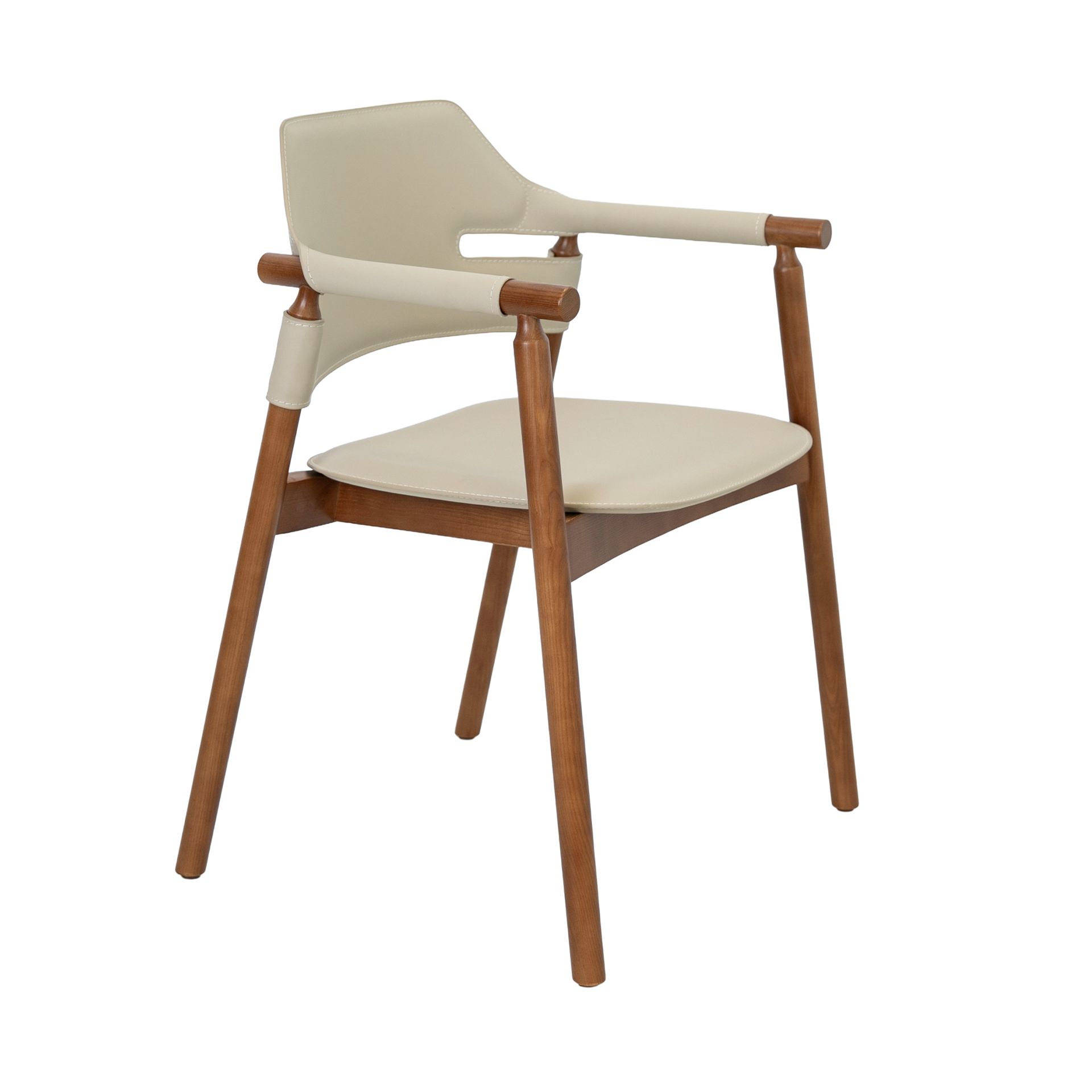 Chaise en cuir régénéré, ANGEL CERDA