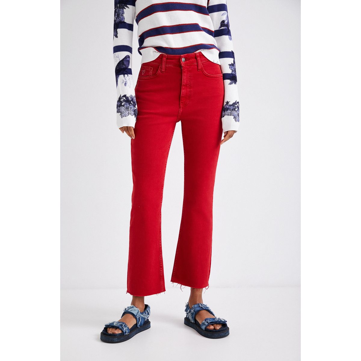 Pantalon femme evasé