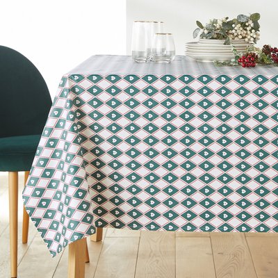 Christmas Check Soft Touch Coated Cotton Tablecloth LA REDOUTE INTERIEURS