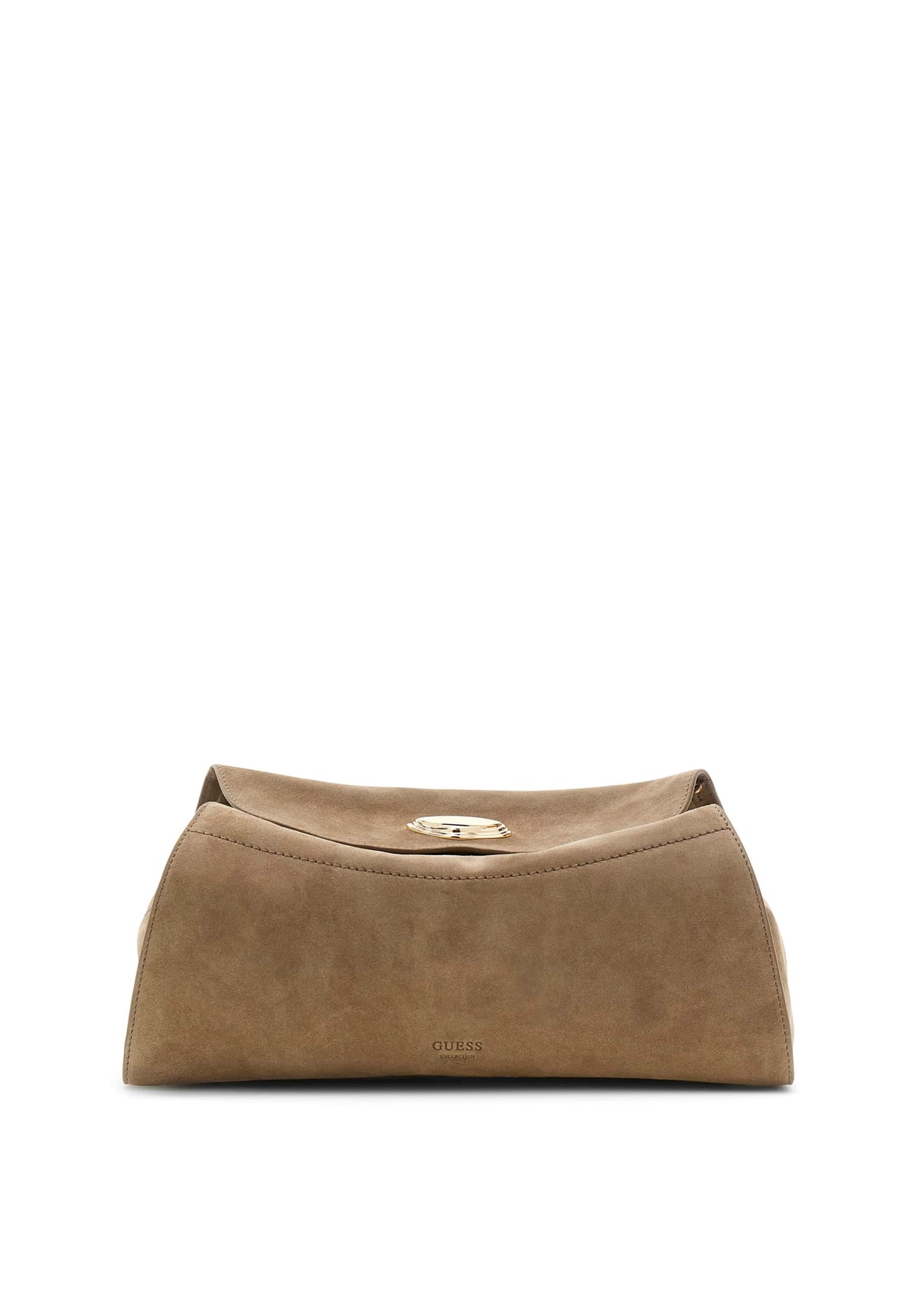 Sac Bandoulière En Daim Leonie, GUESS