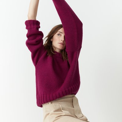 Pull col rond, grosse maille LA REDOUTE COLLECTIONS